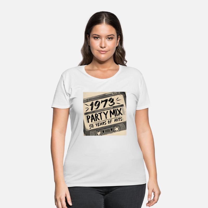 1973 Party mix 50 years of hits casset design