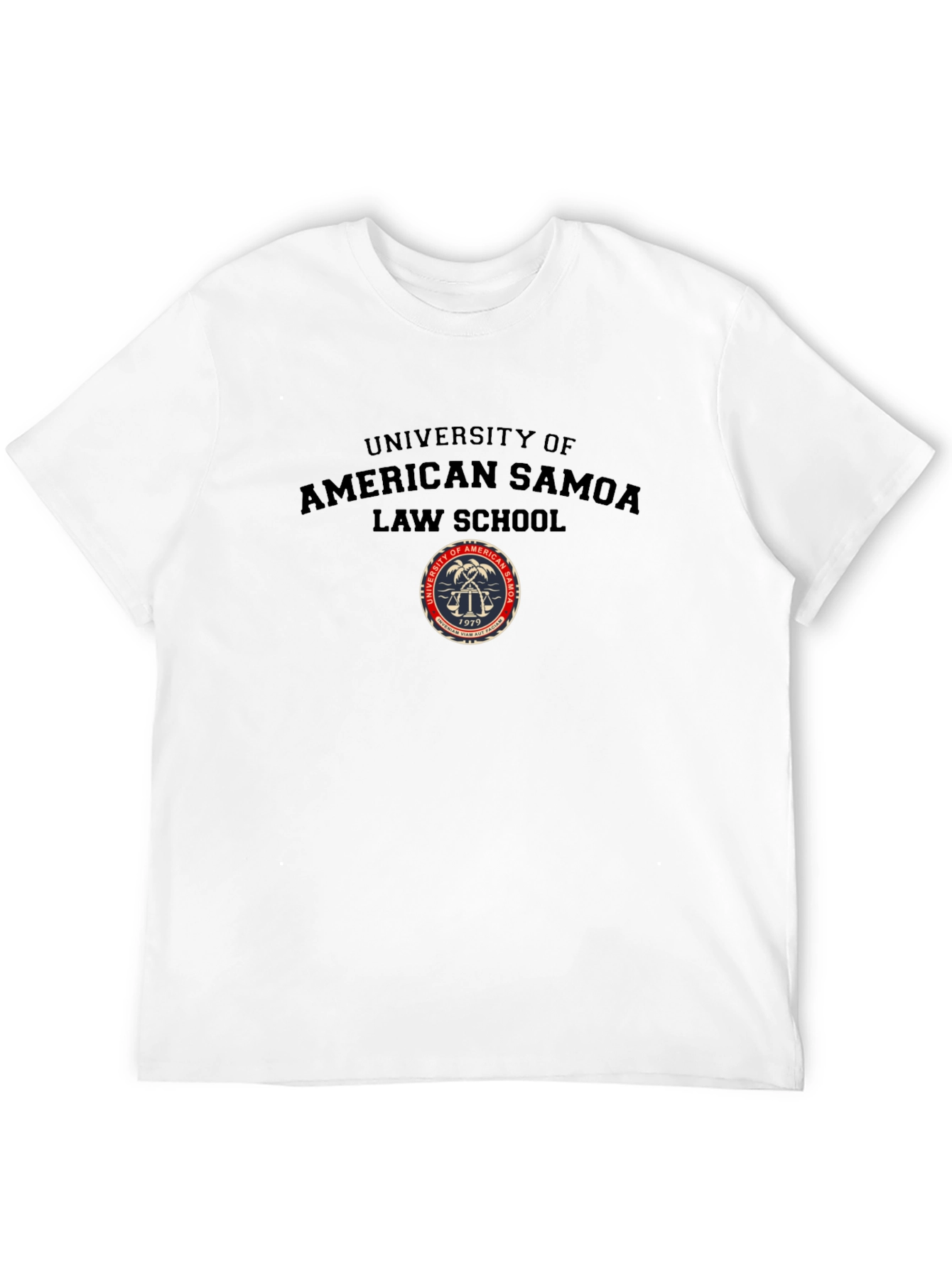 American Samoa Law School T-Shirt - Black