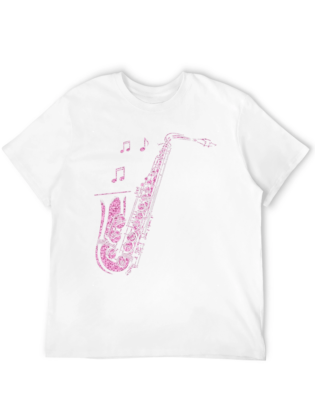 Saxophone Graphic Print T-Shirt