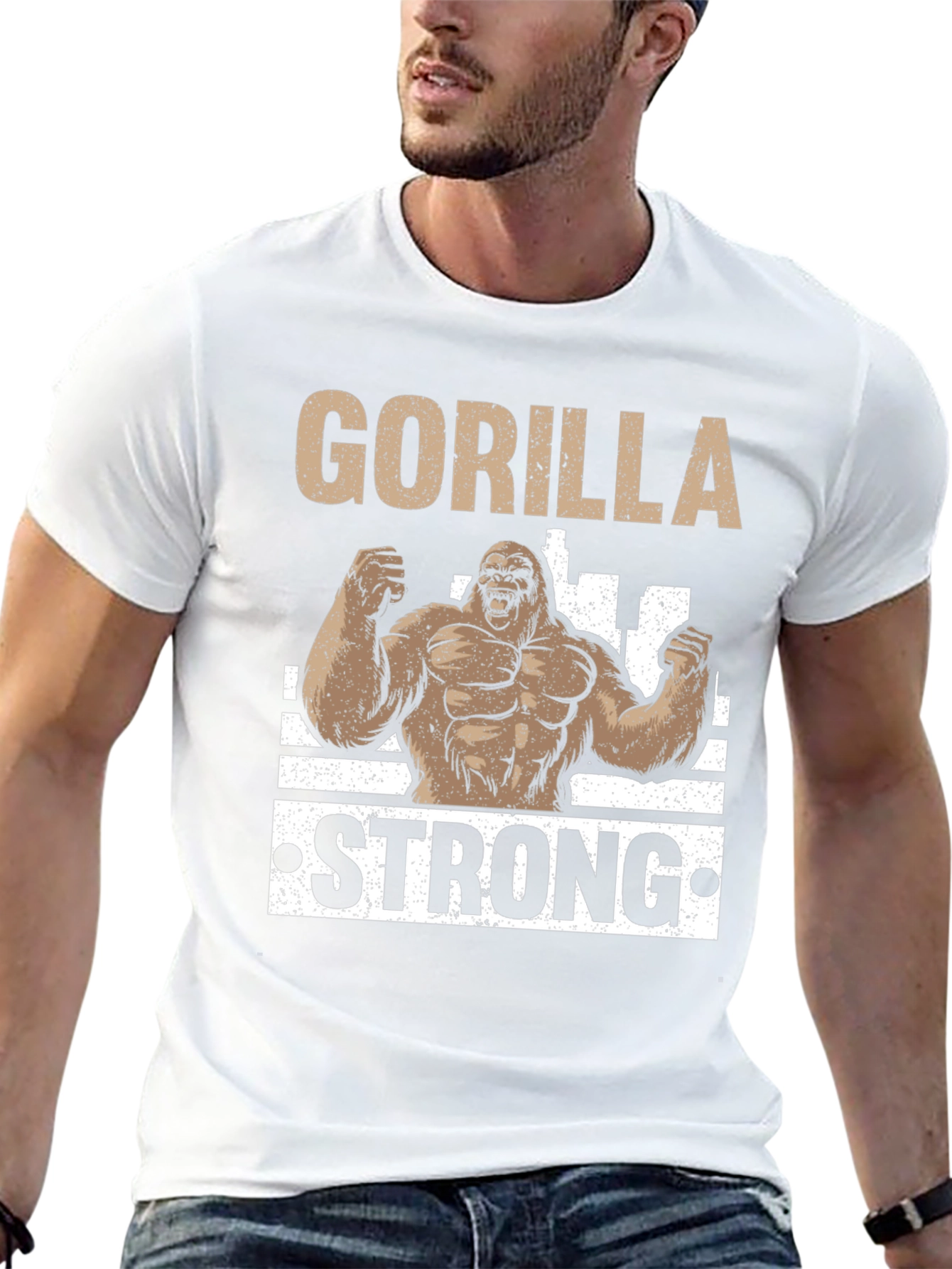 Gorilla Strong Black T-Shirt