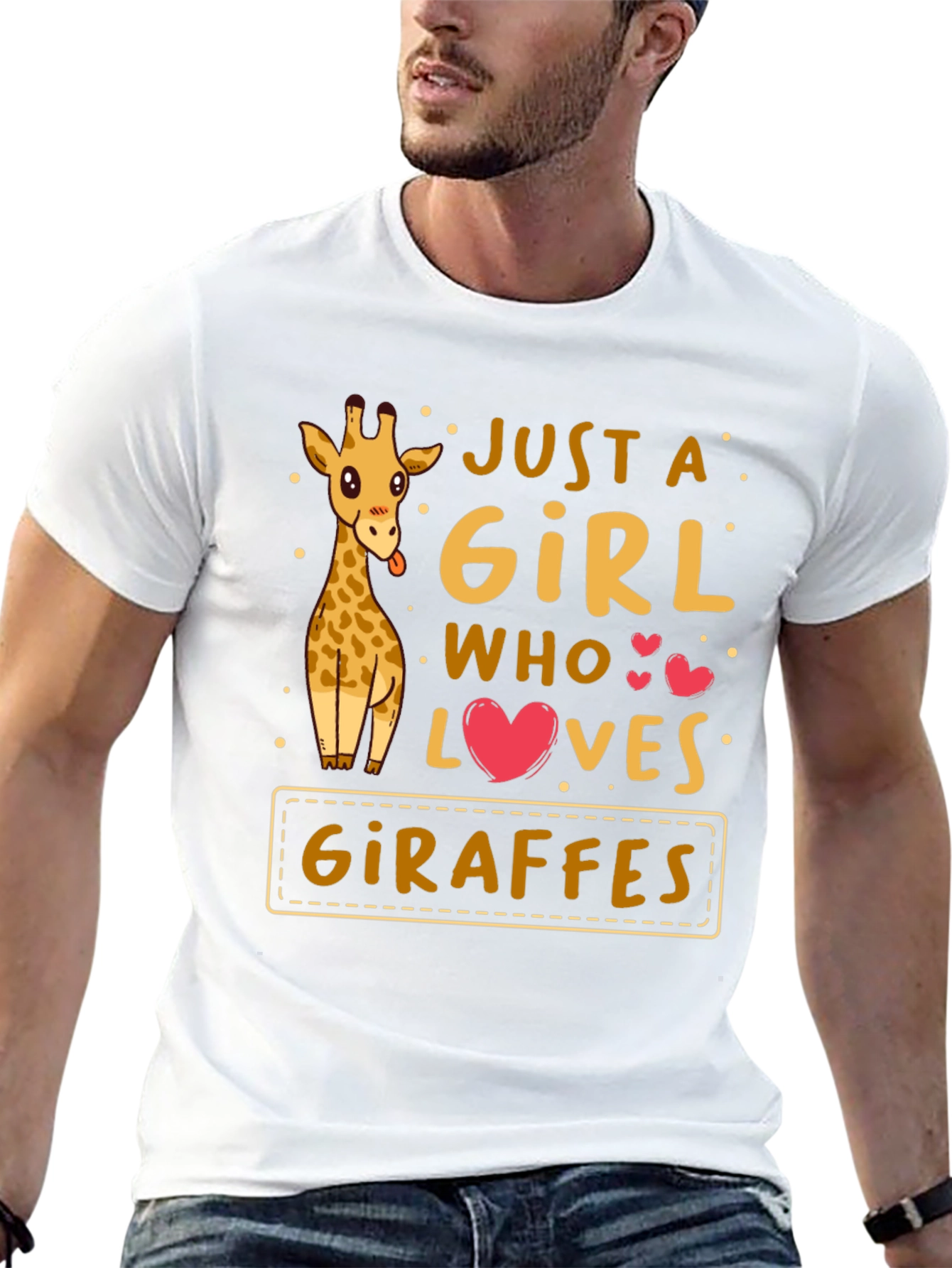 Just a Girl Who Loves Giraffes T-Shirt