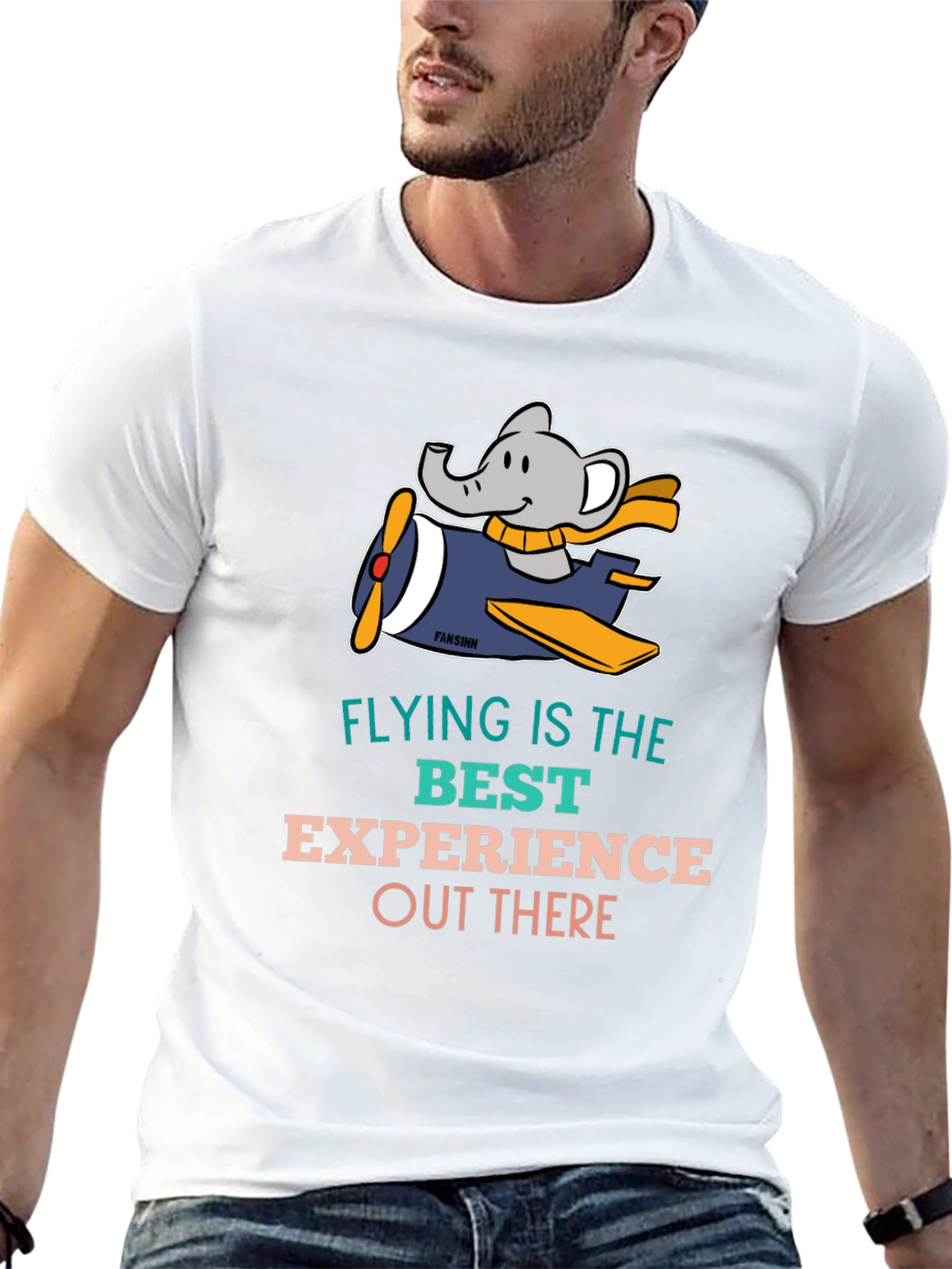 Elephant Pilot Graphic Tee