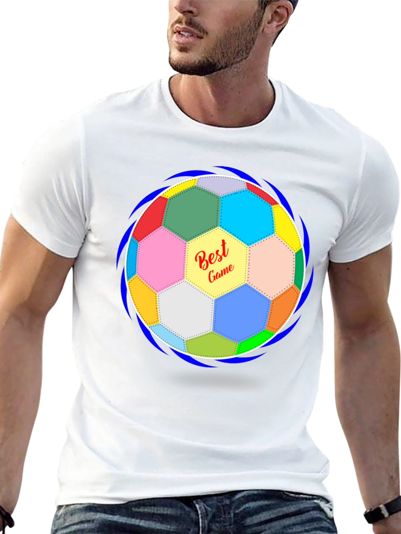 Best Game Soccer Ball Graphic T-Shirt