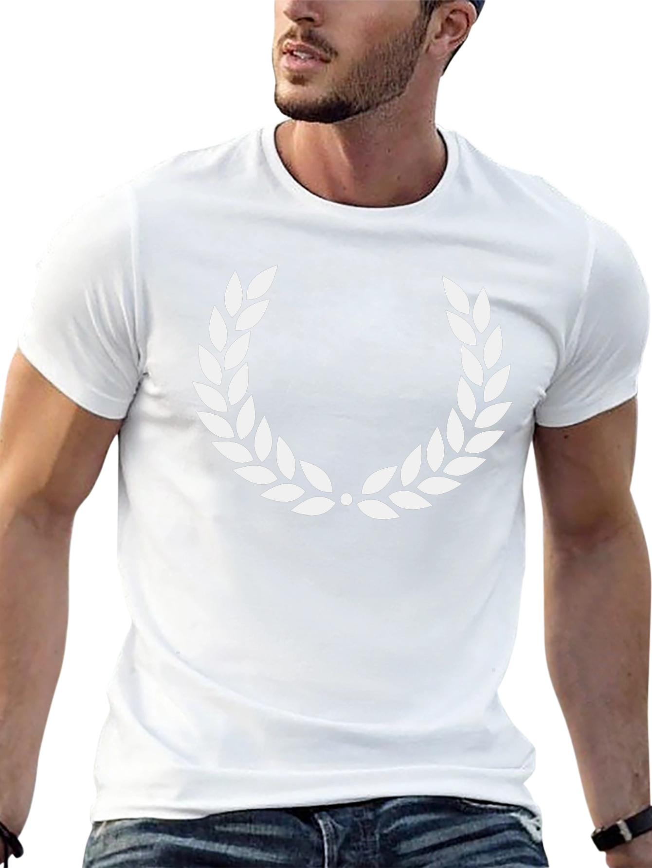 Laurel Wreath Graphic Black T-Shirt
