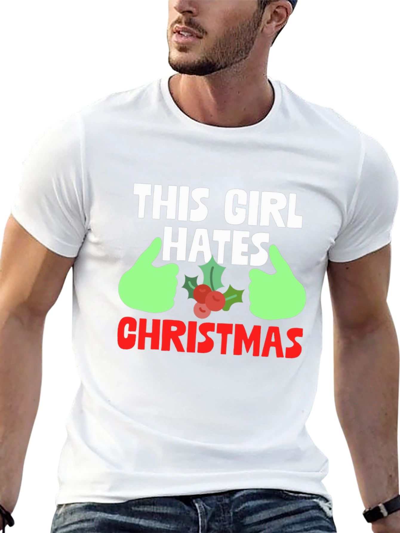 This Girl Hates Christmas Graphic Tee