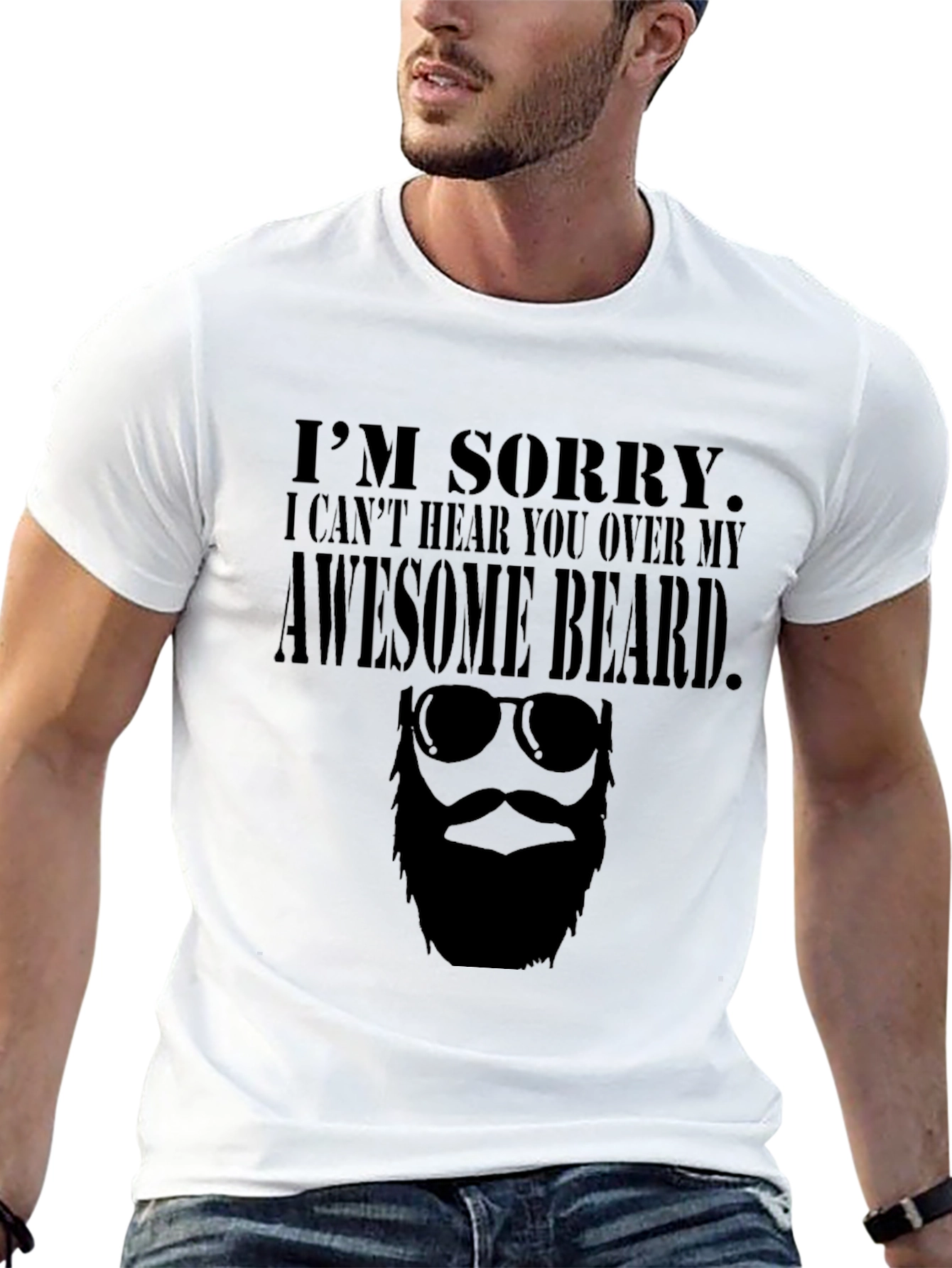 Awesome Beard T-Shirt - Funny Graphic Tee
