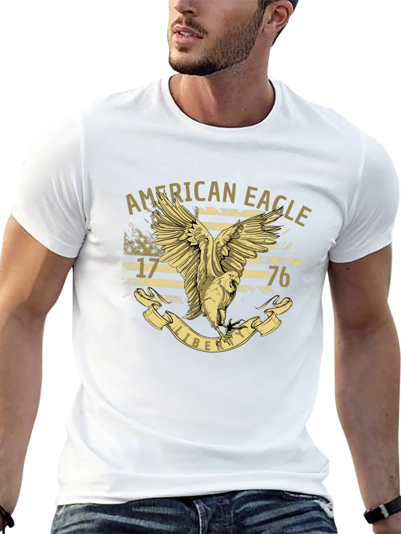American Eagle Liberty Graphic T-Shirt
