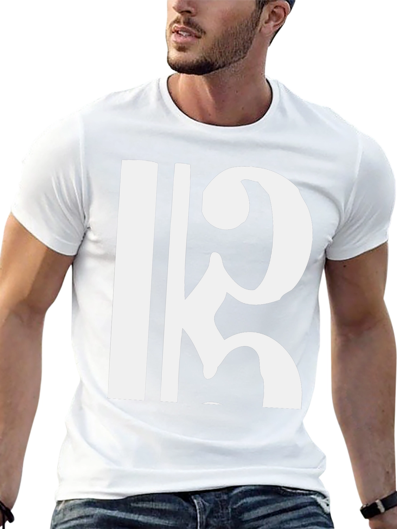 Bold Clef Graphic Black Tee