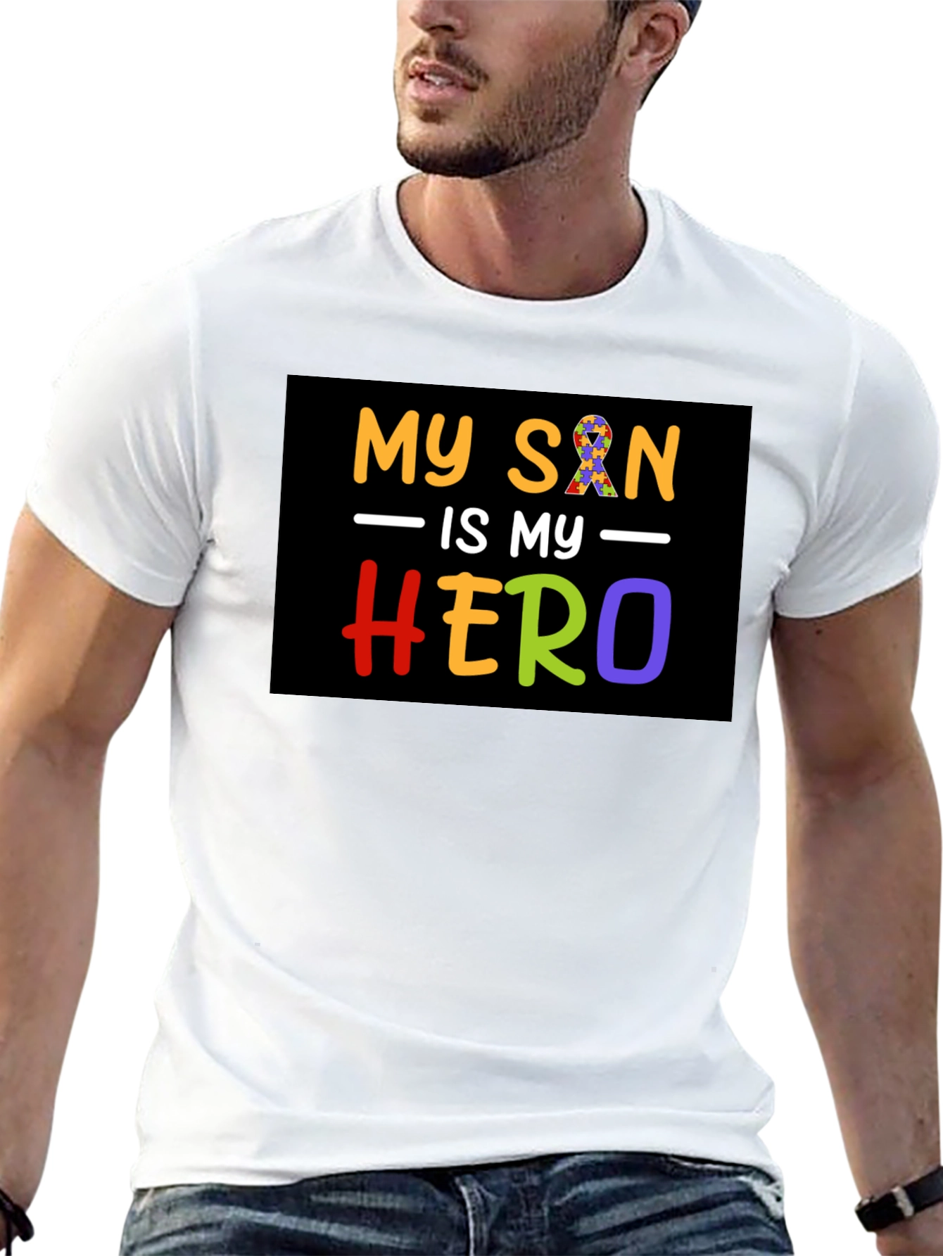 My Son is My Hero Autism Awareness T-Shirt