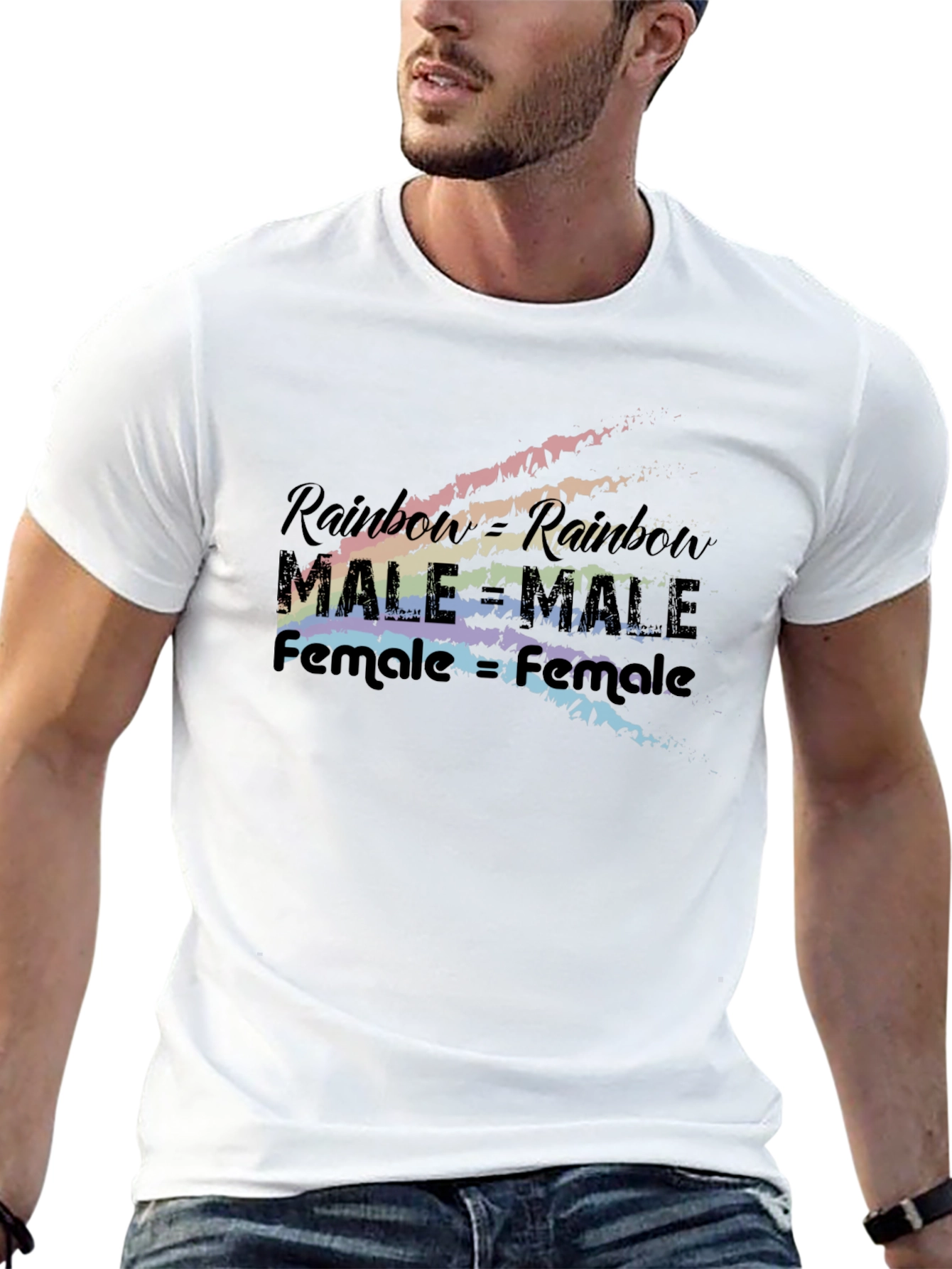 Rainbow Equality T-Shirt - Male & Female Love