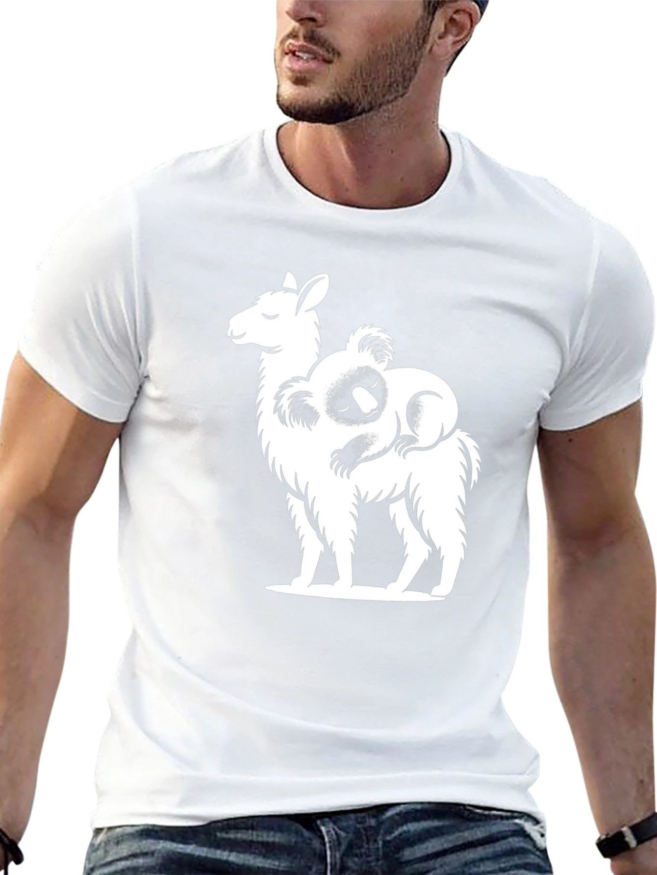 Llama & Koala Graphic T-Shirt