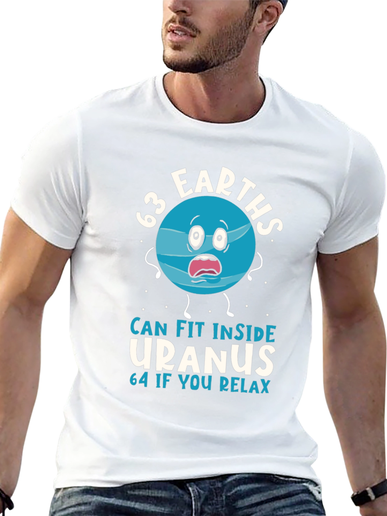 63 Earths Uranus Funny Humor T-Shirt