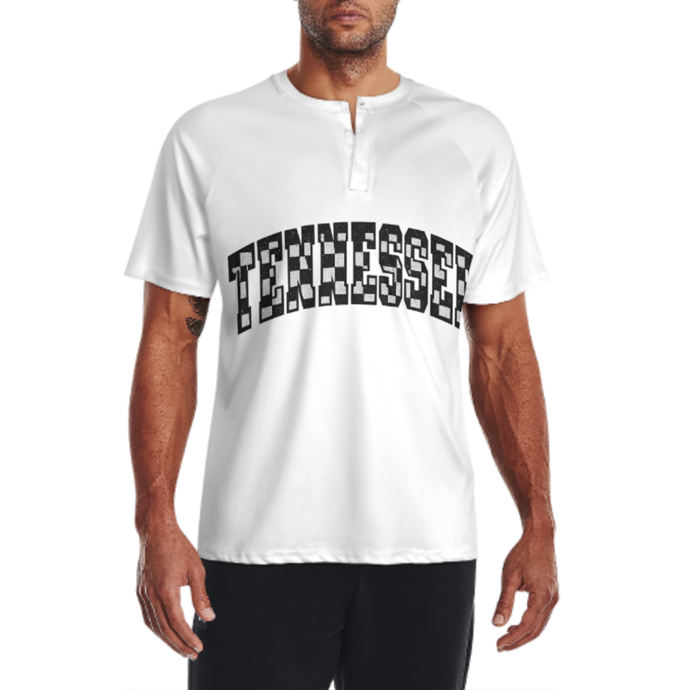 Tennessee Checkerboard Vintage Graphic T-Shirt | Southern Pride Collegiate Style Tee(z1018)