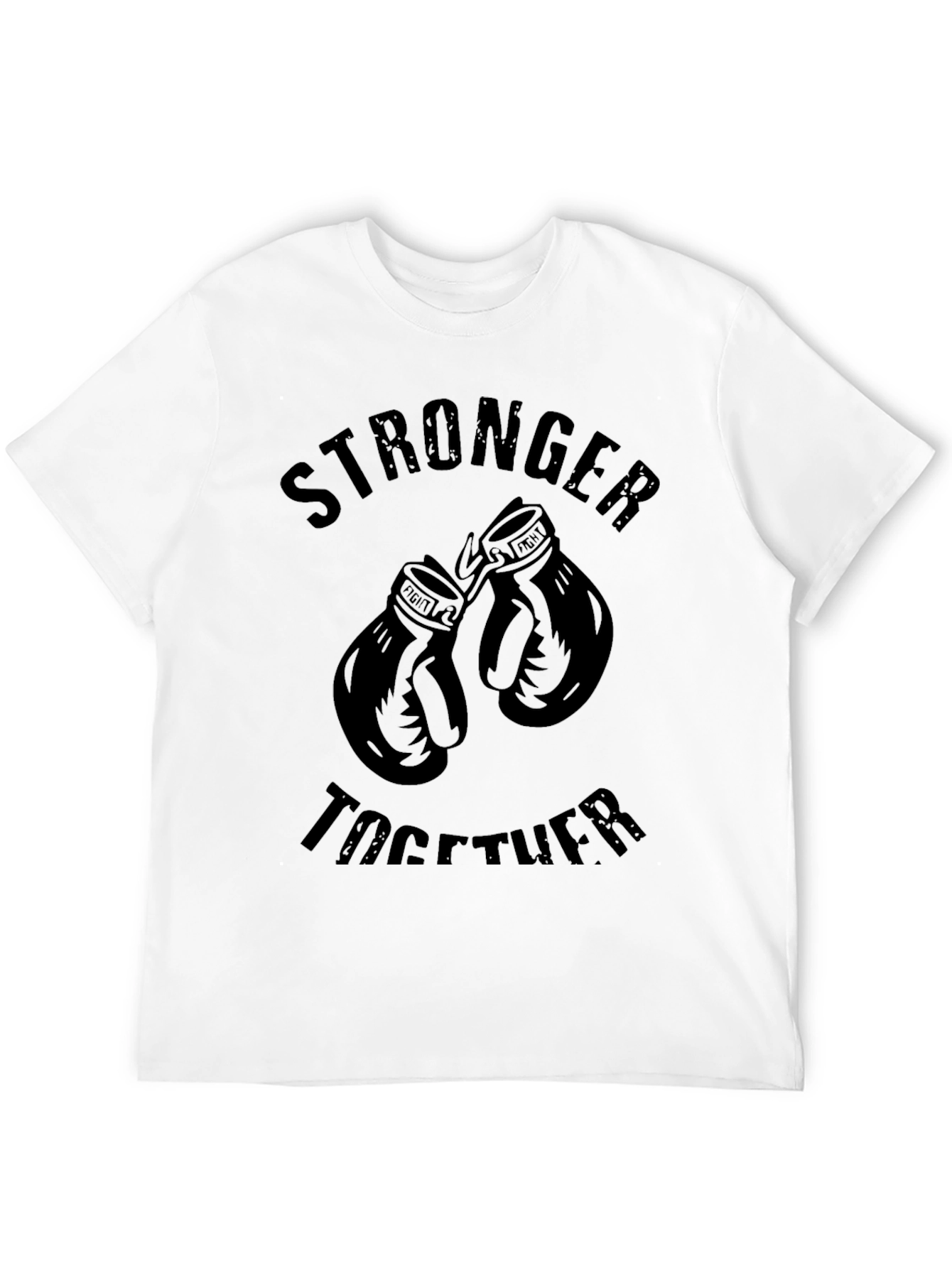 Stronger Together Boxing Gloves Graphic Tee