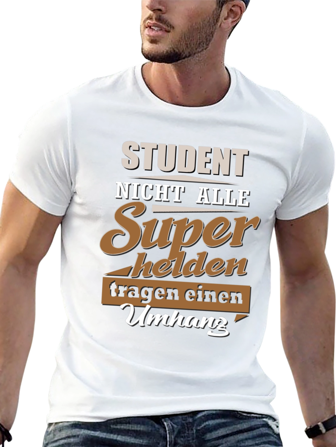 Student Superhero T-Shirt - German Slogan Tee