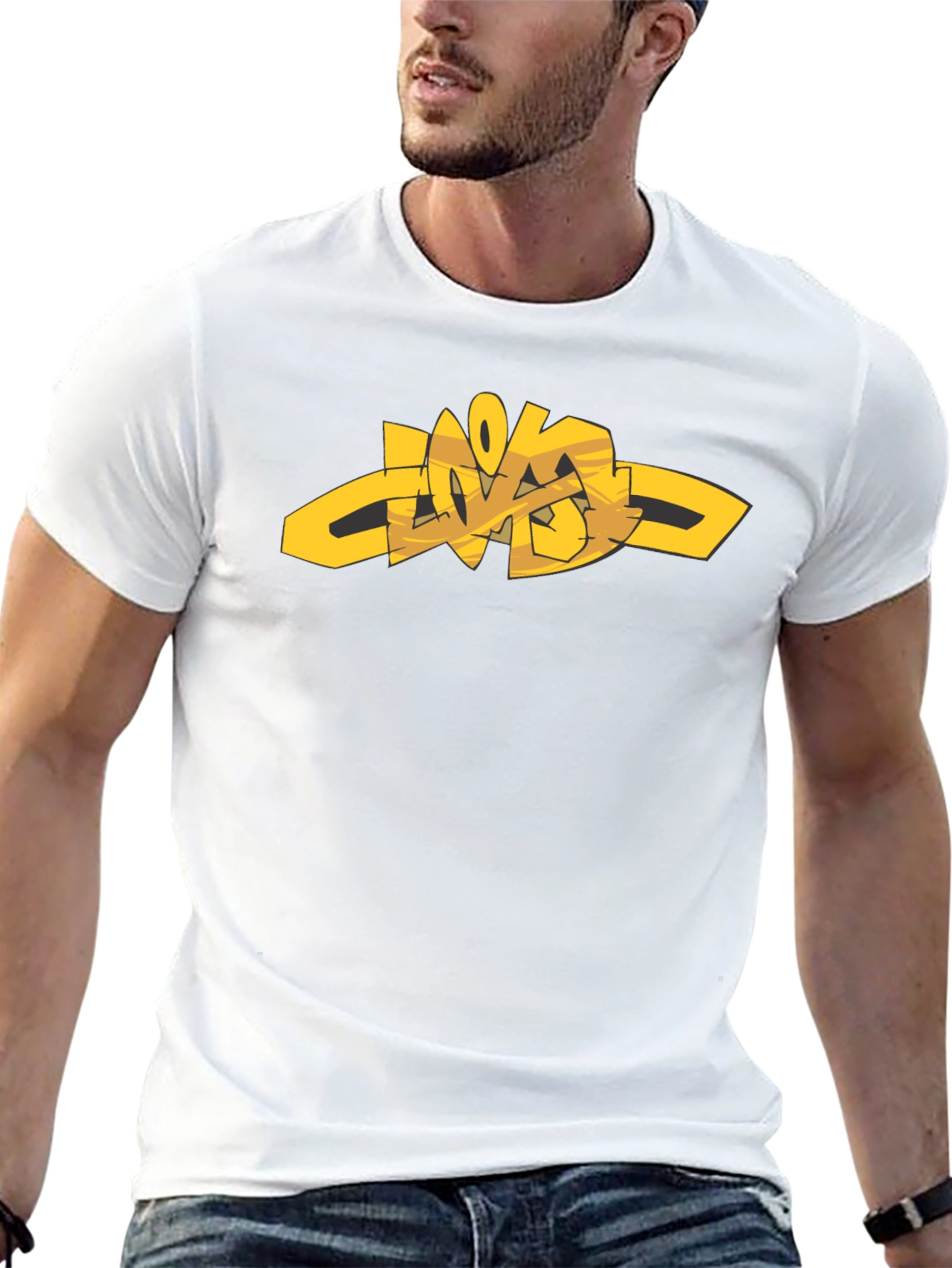 Urban Style Graphic Tee - Black