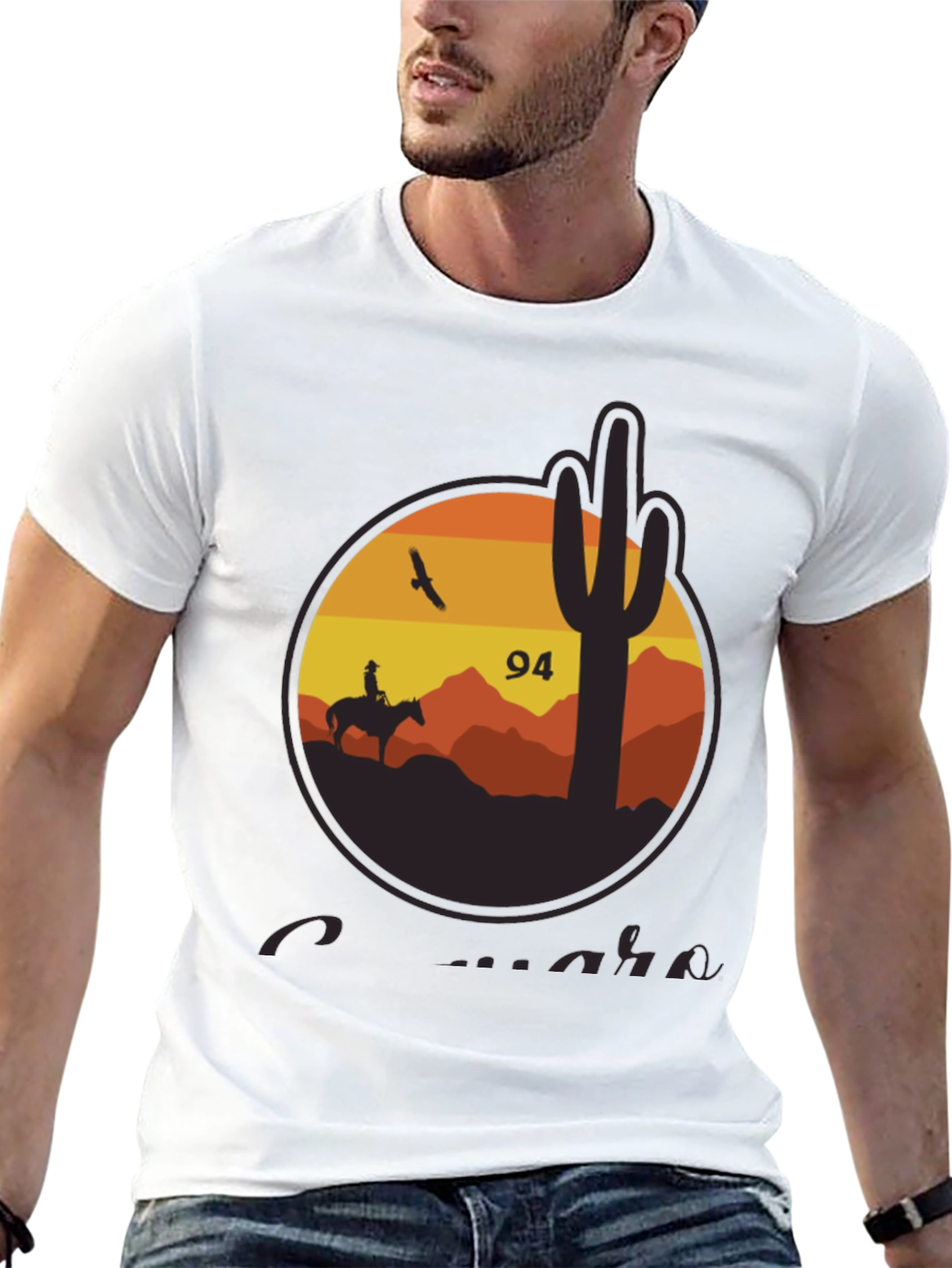 Desert Scene Graphic Tee - Cowboy & Cactus