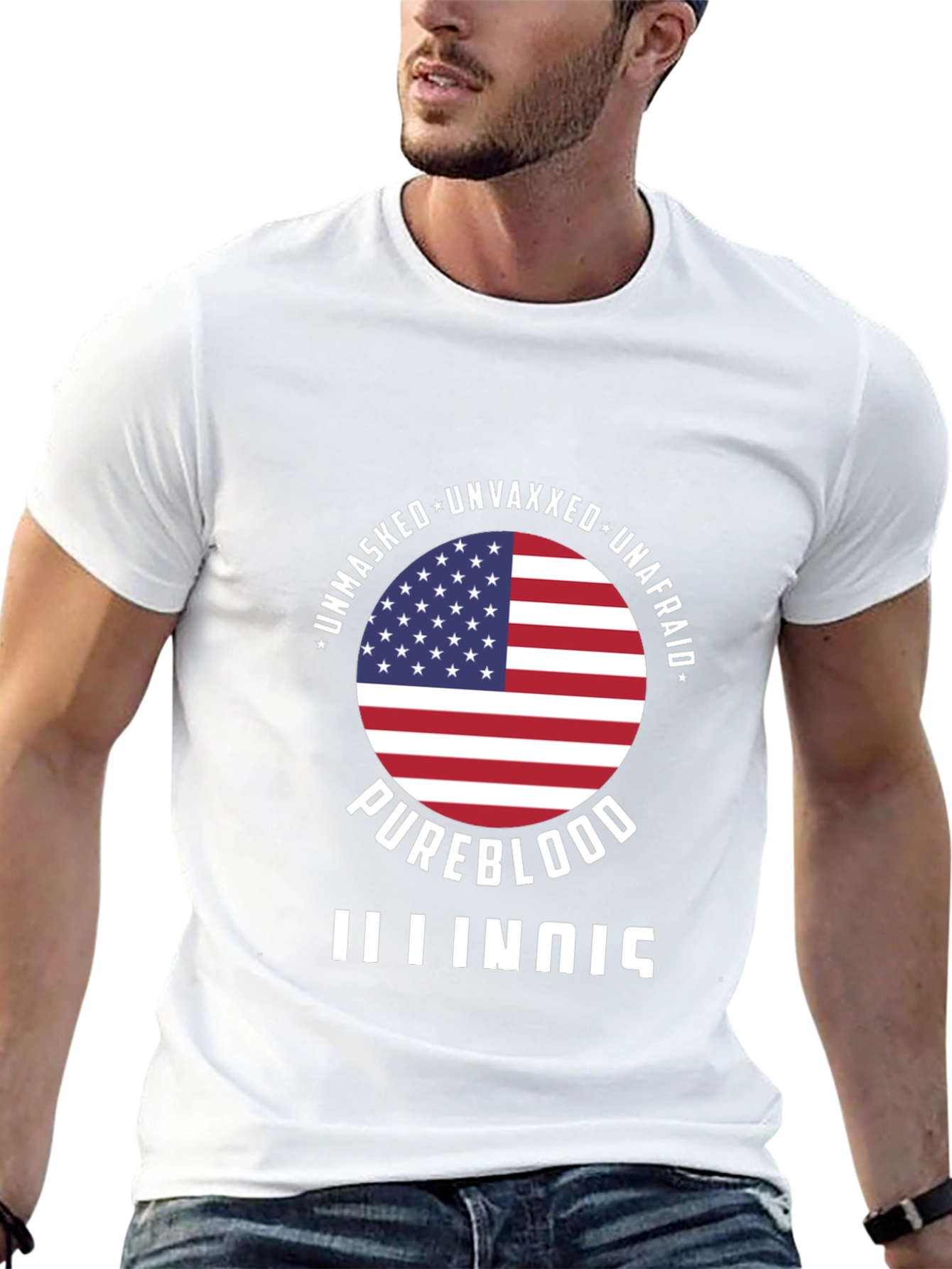 Pureblood Illinois T-Shirt - Unmasked Unvaxxed