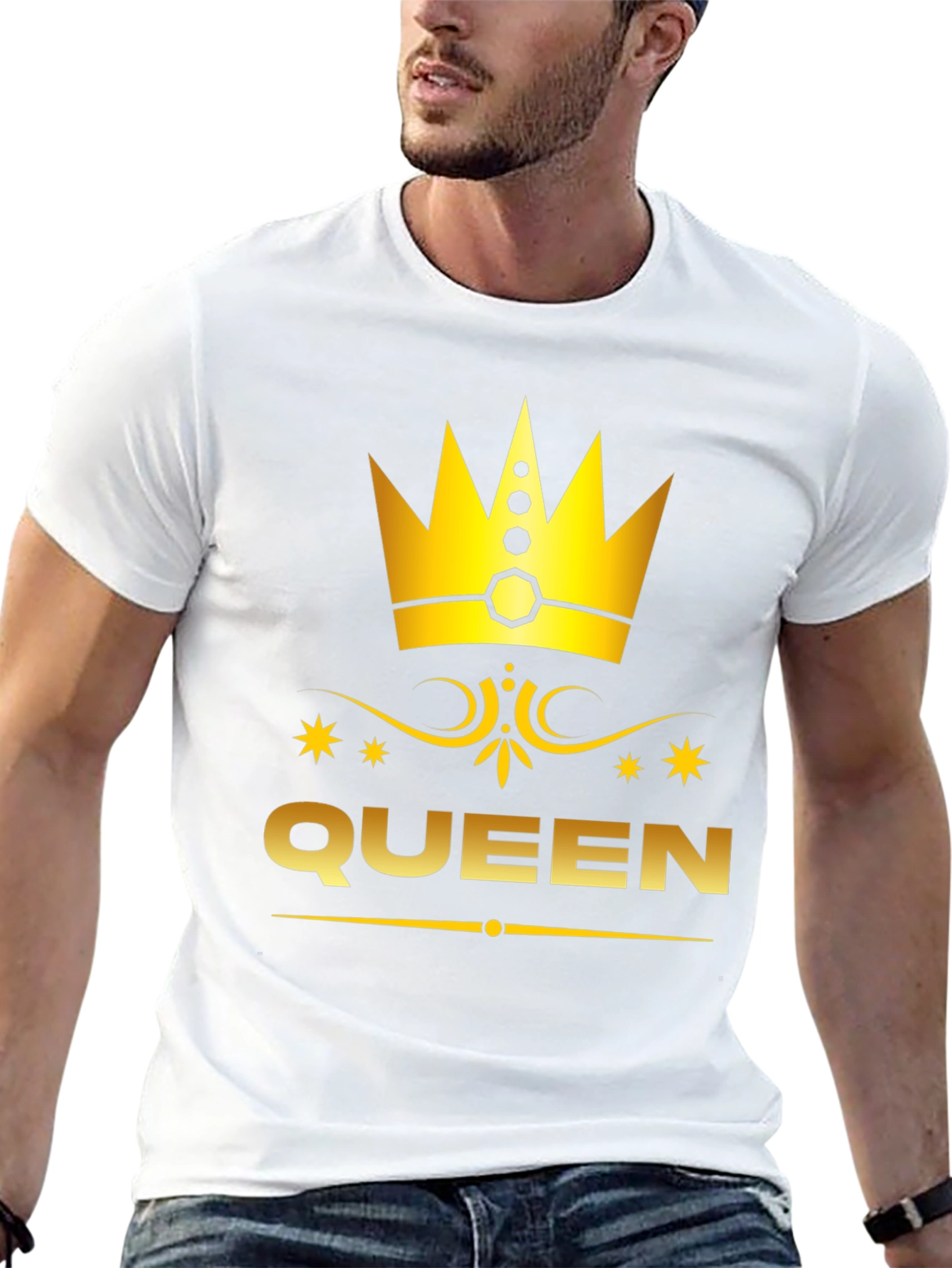 Queen Graphic Print Tee - Royal Style