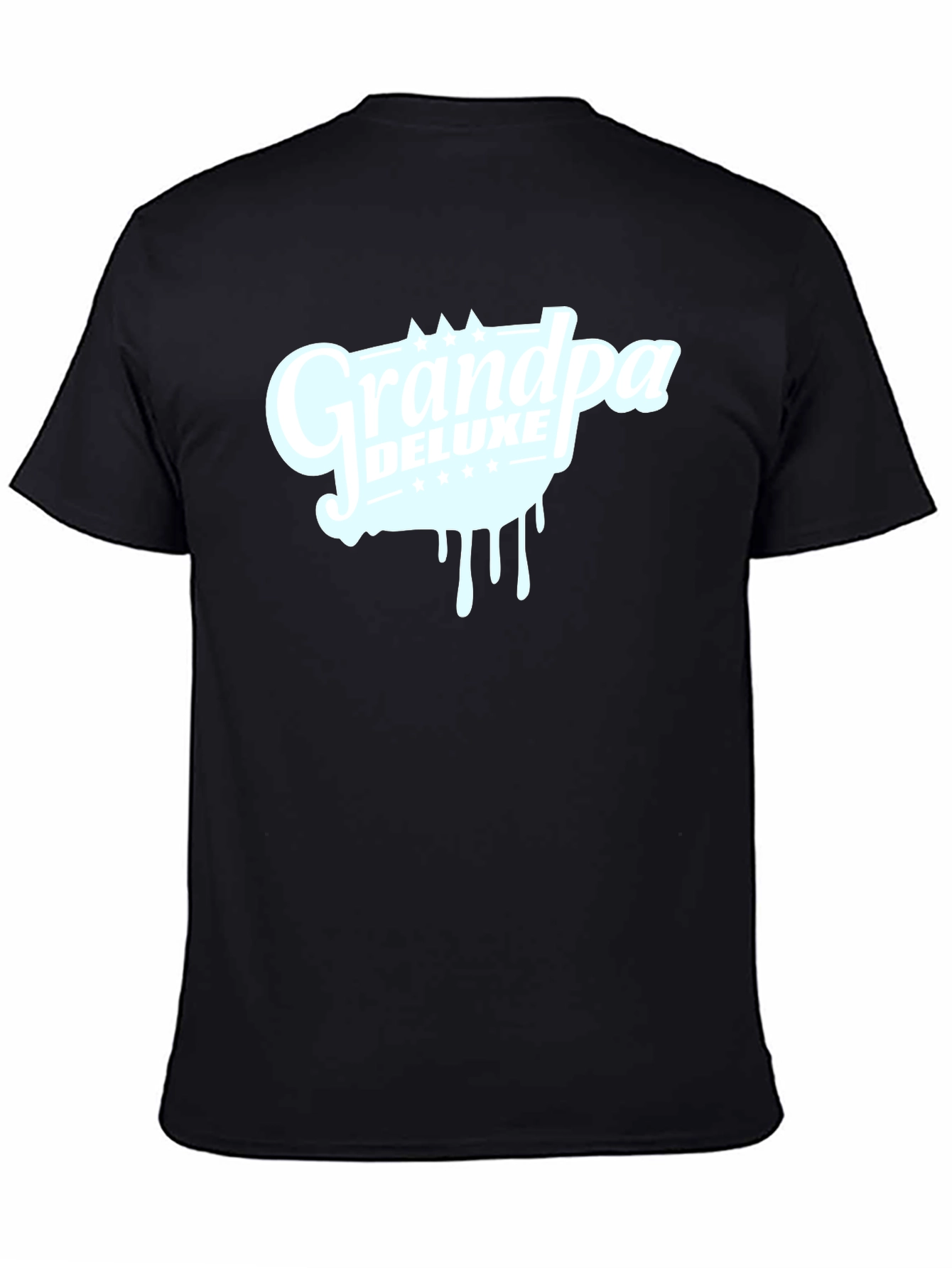 Grandpa Deluxe Graphic T-Shirt - Black