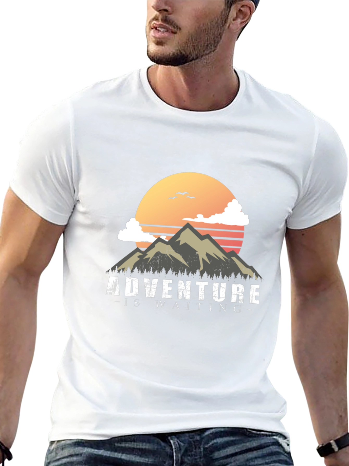 Adventure Awaits Graphic Tee - Black Mountain Shirt
