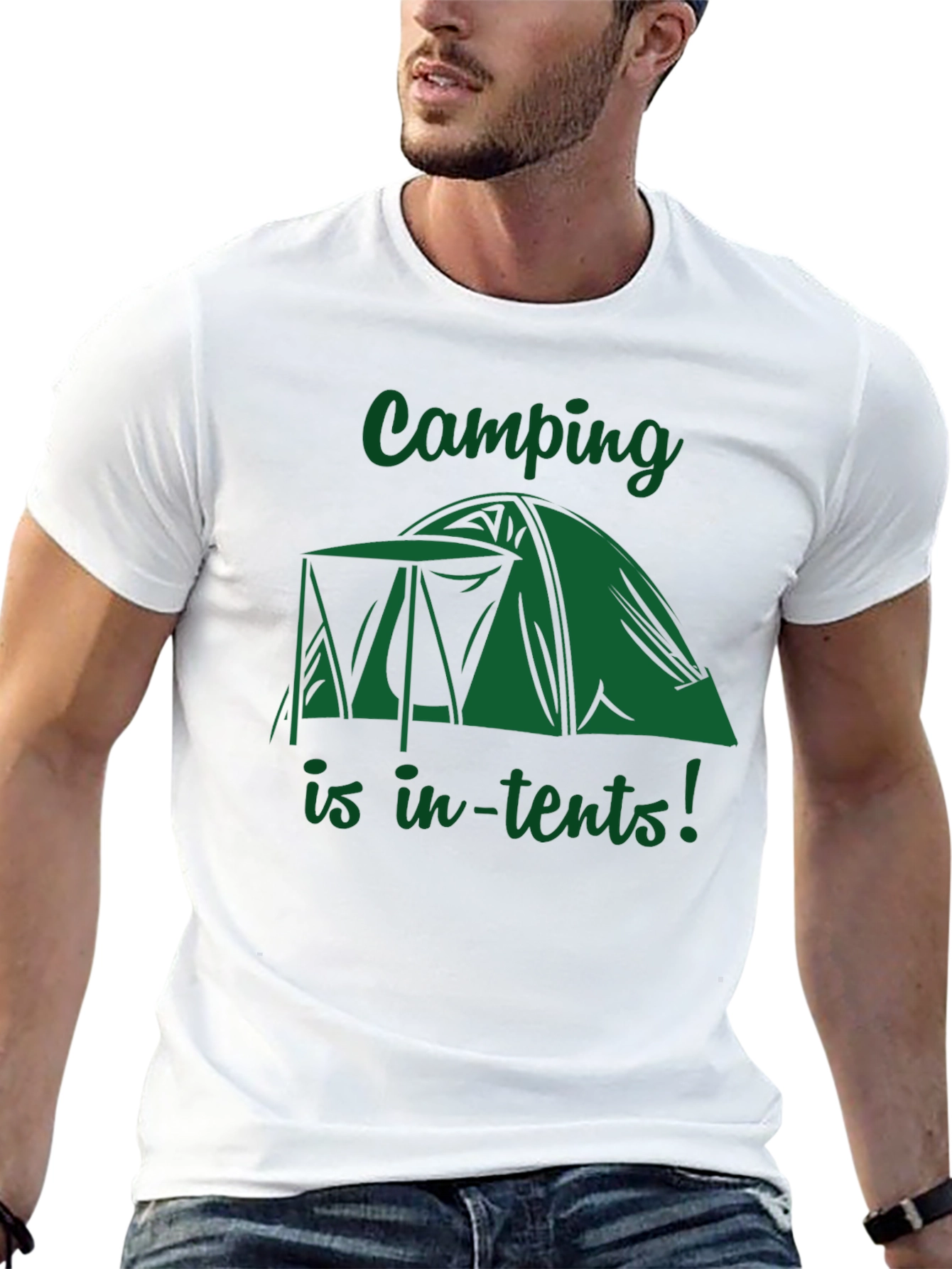 Camping Is In-Tents! Graphic T-Shirt