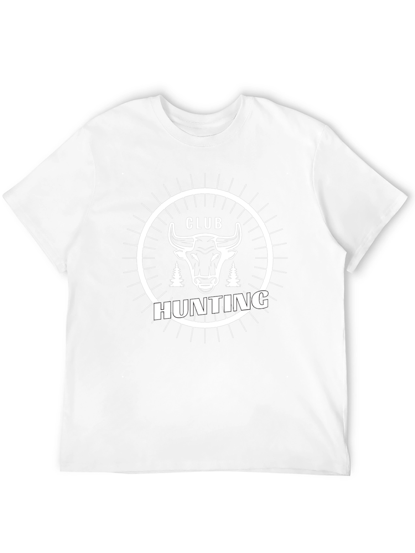Hunting Club Tee - Bull Graphic T-Shirt