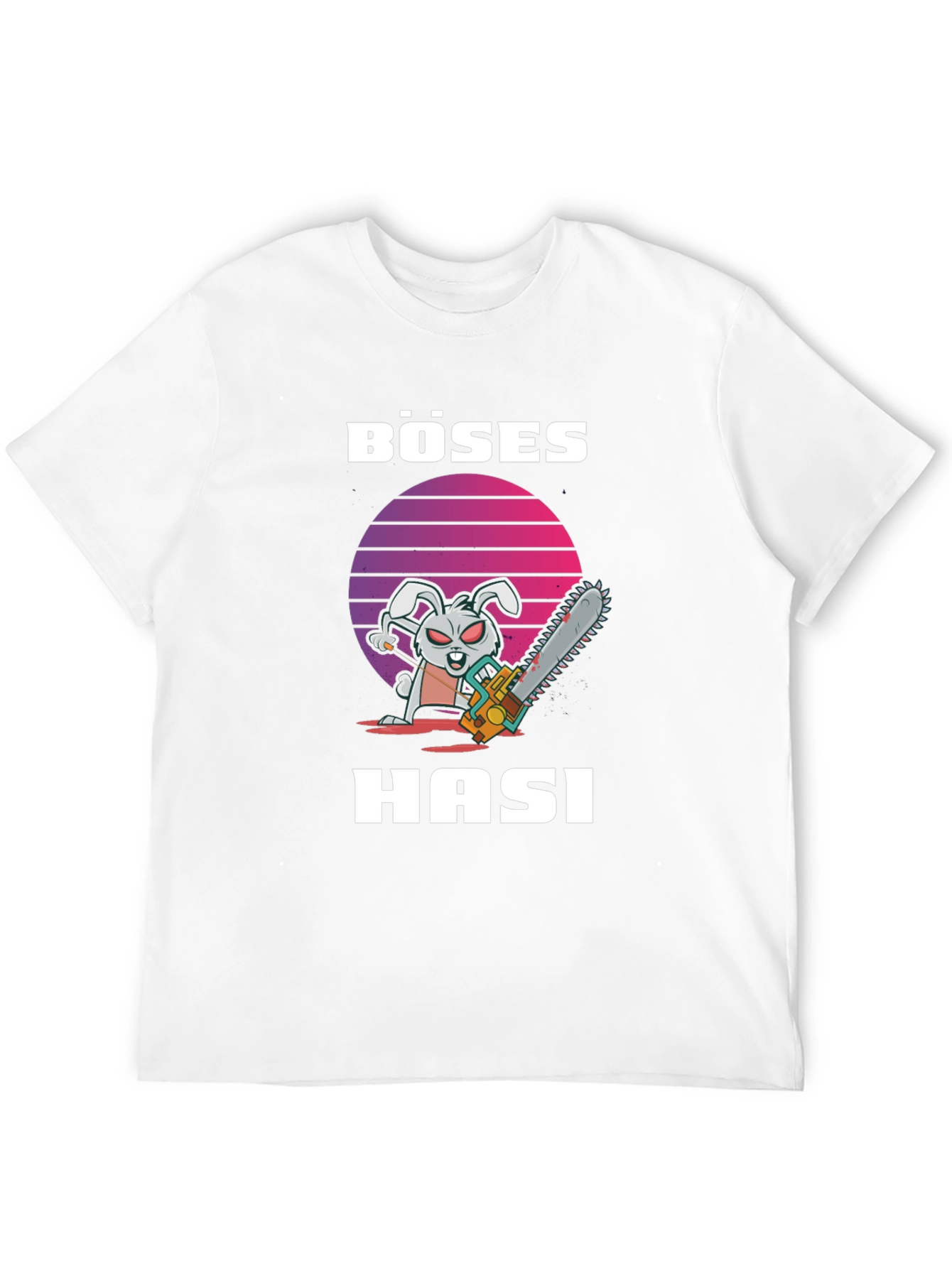 Böses Hasi T-Shirt - Evil Bunny Chainsaw Tee
