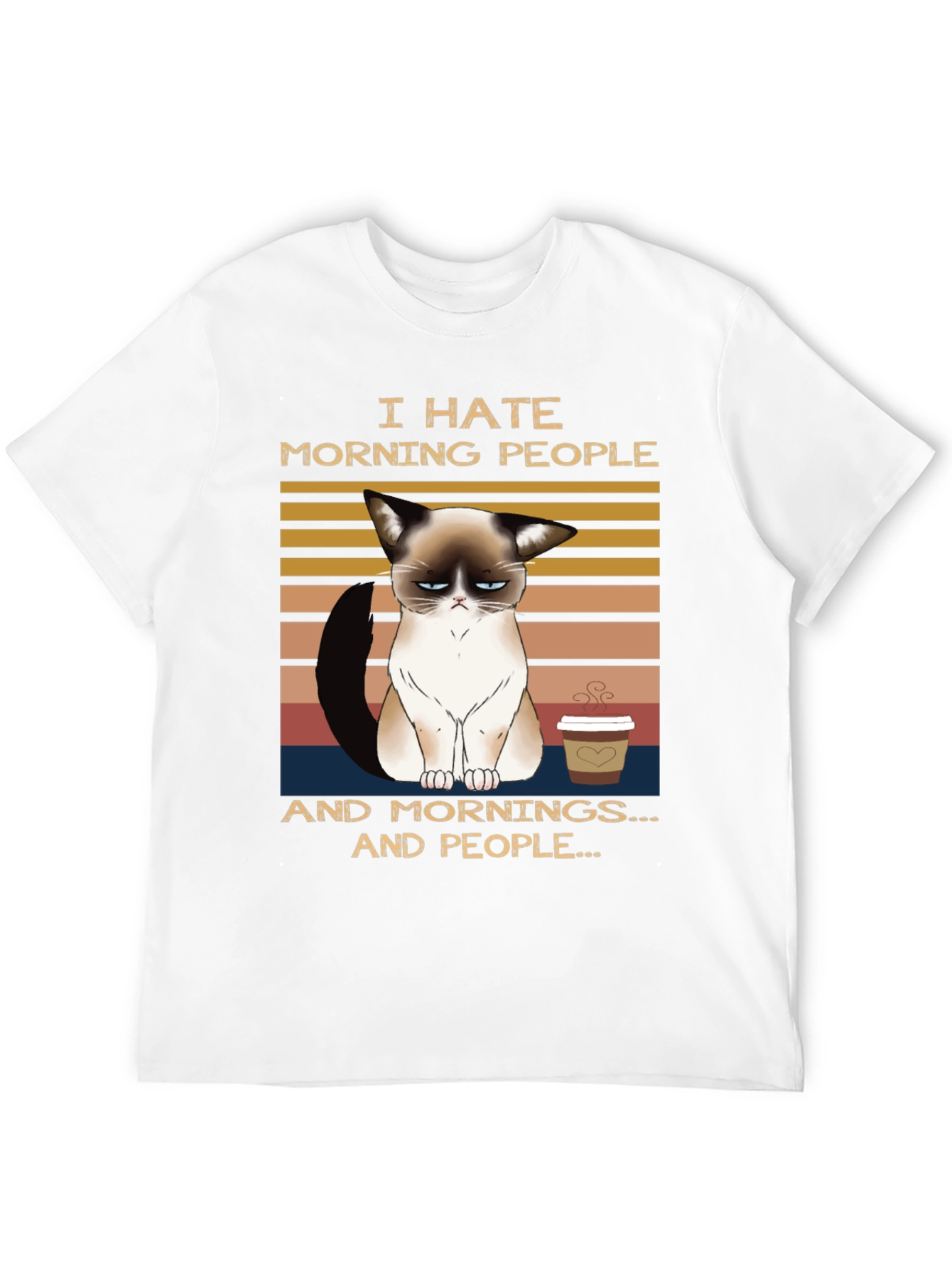 Grumpy Cat T-Shirt: I Hate Morning People
