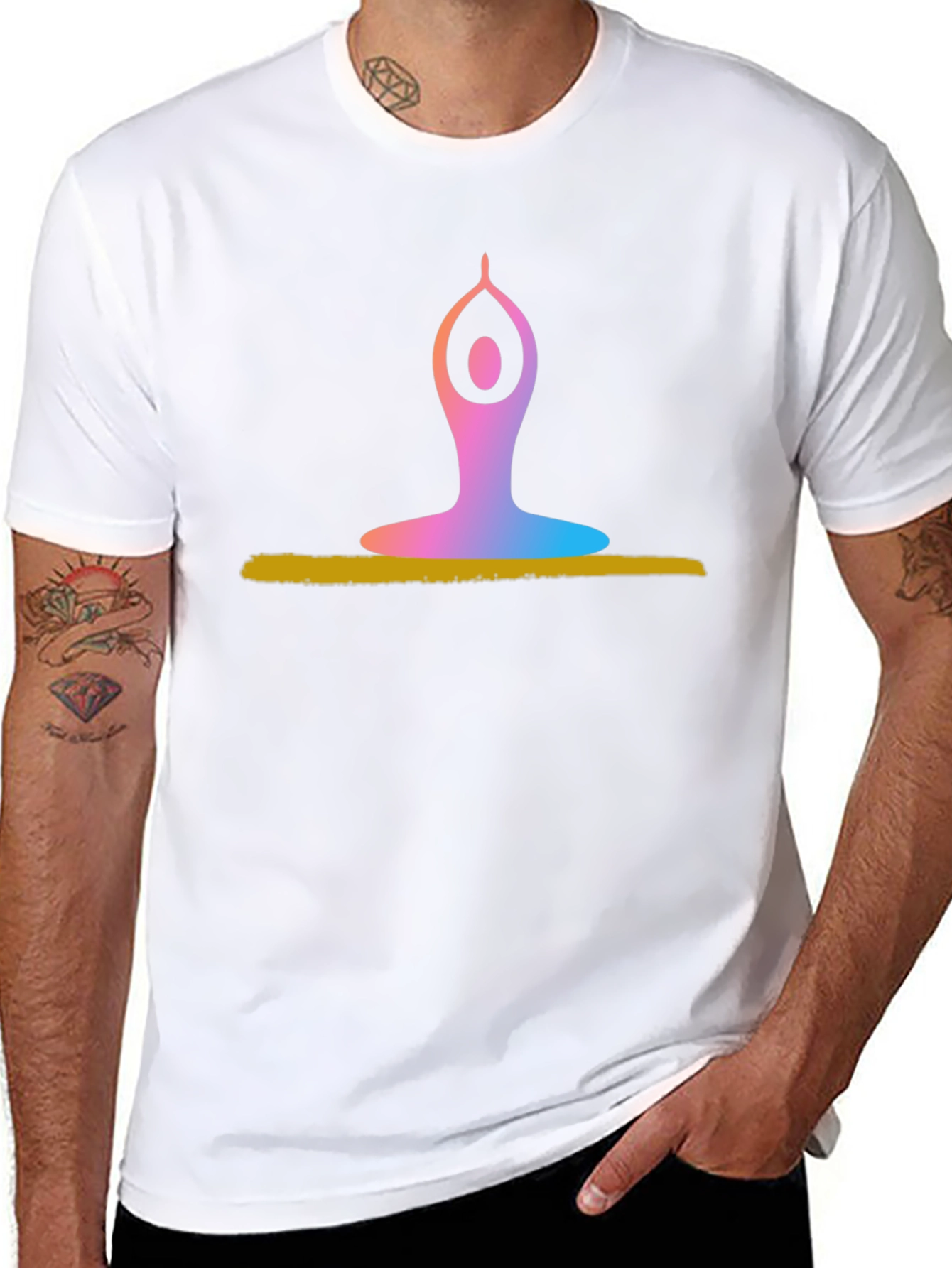 Yoga Pose Graphic T-Shirt - Meditation & Relaxation