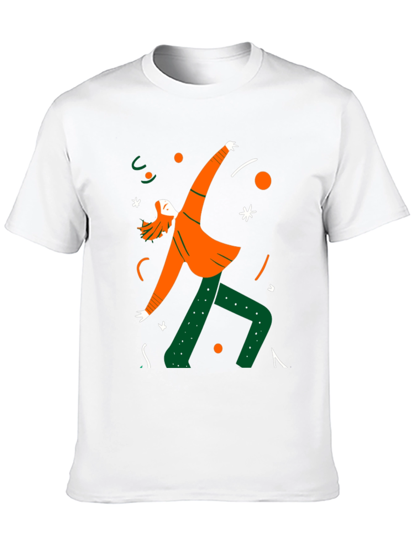 Fun Graphic Print Black Cotton Blend Tee