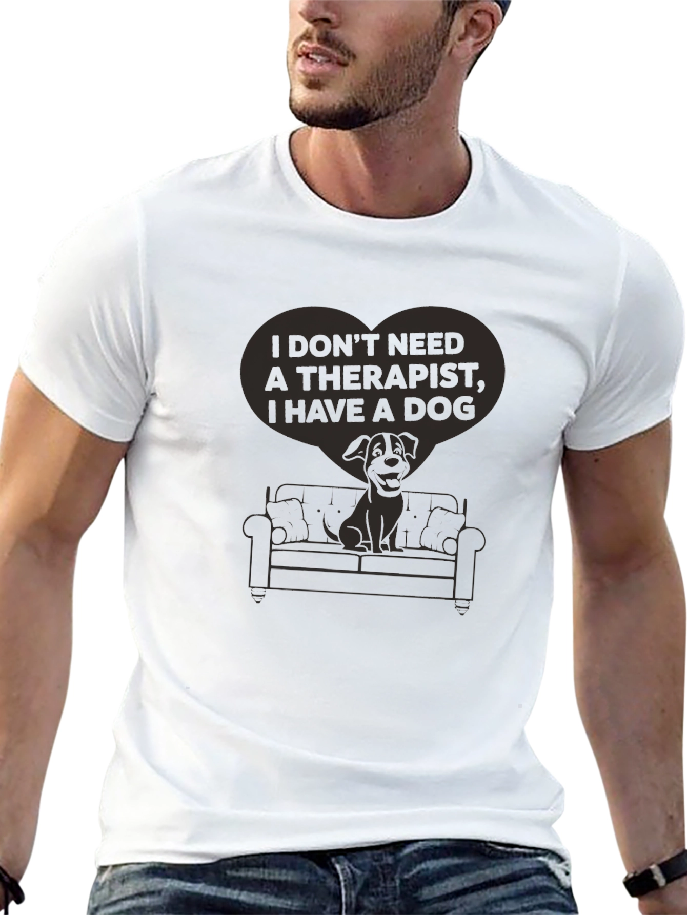 I Don’t Need a Therapist I Have a Dog T-Shirt – Funny Dog Lover Tee