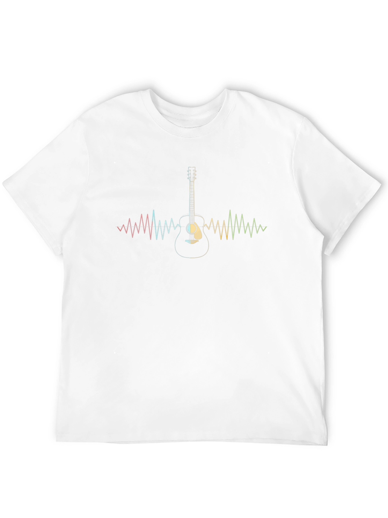 Guitar Heartbeat Graphic Tee - Music Lover T-Shirt