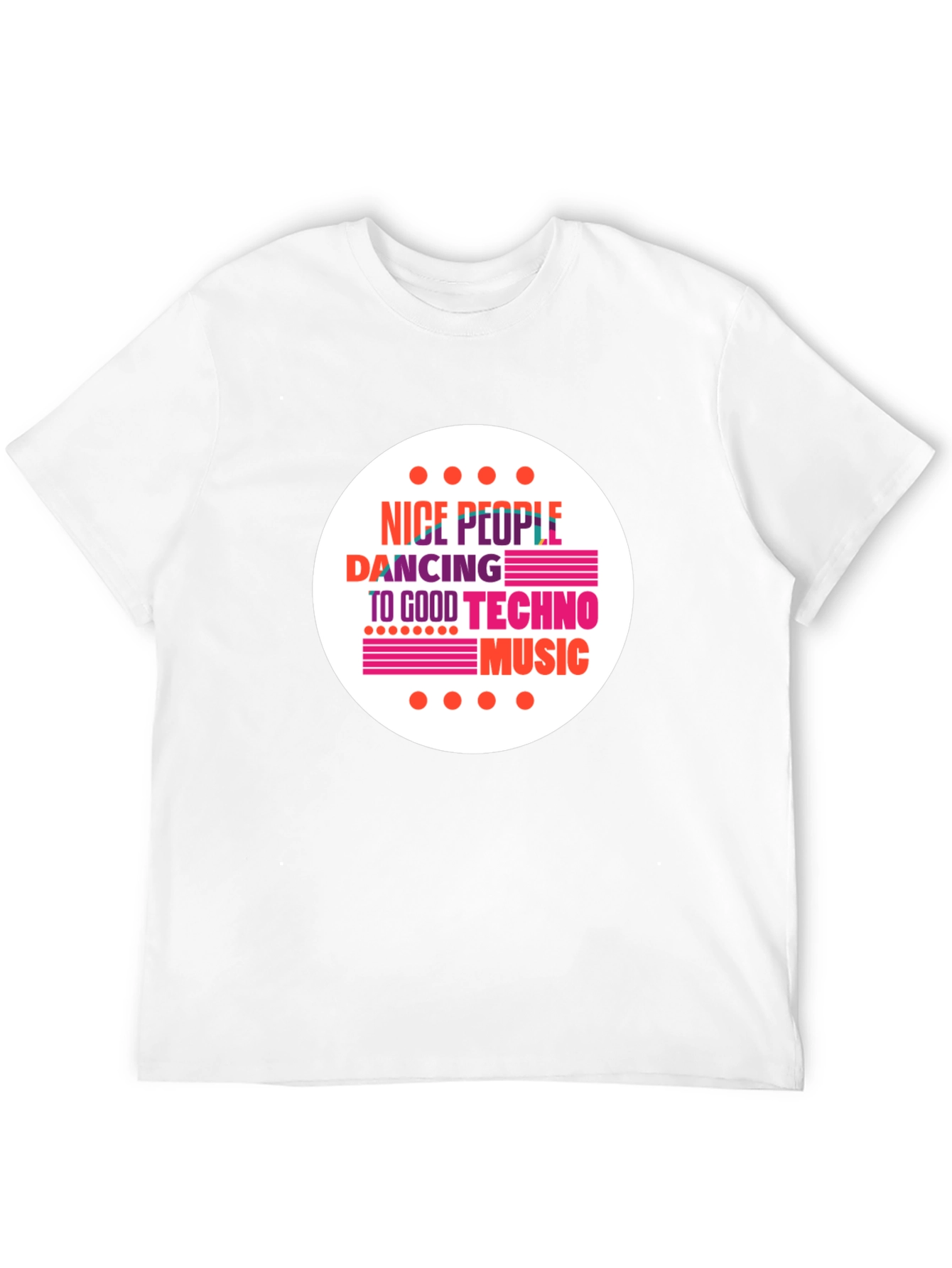 Nice People Dancing Techno Music Black T-Shirt