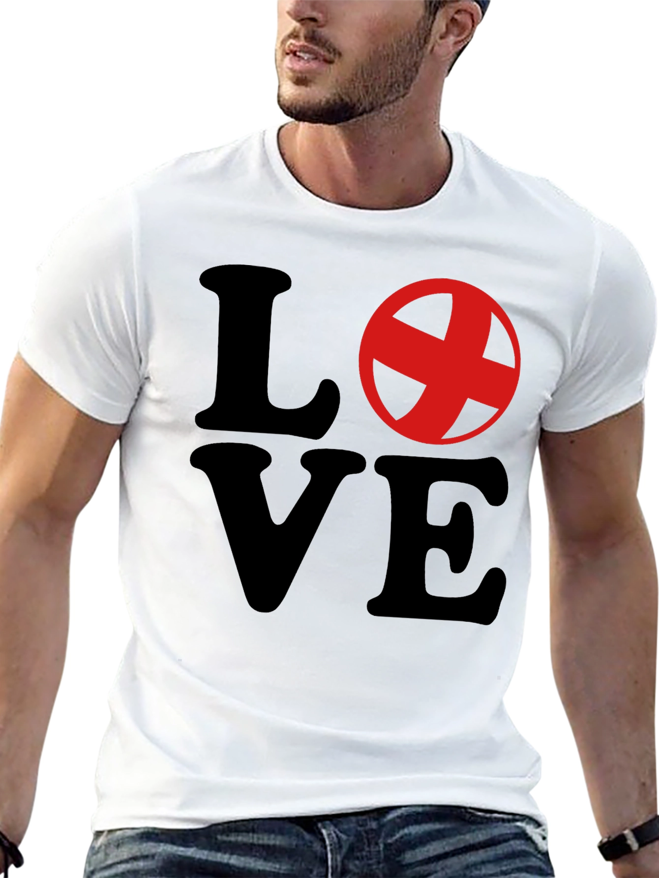 Love Graphic Crewneck T-Shirt - Stylish Casual Tee