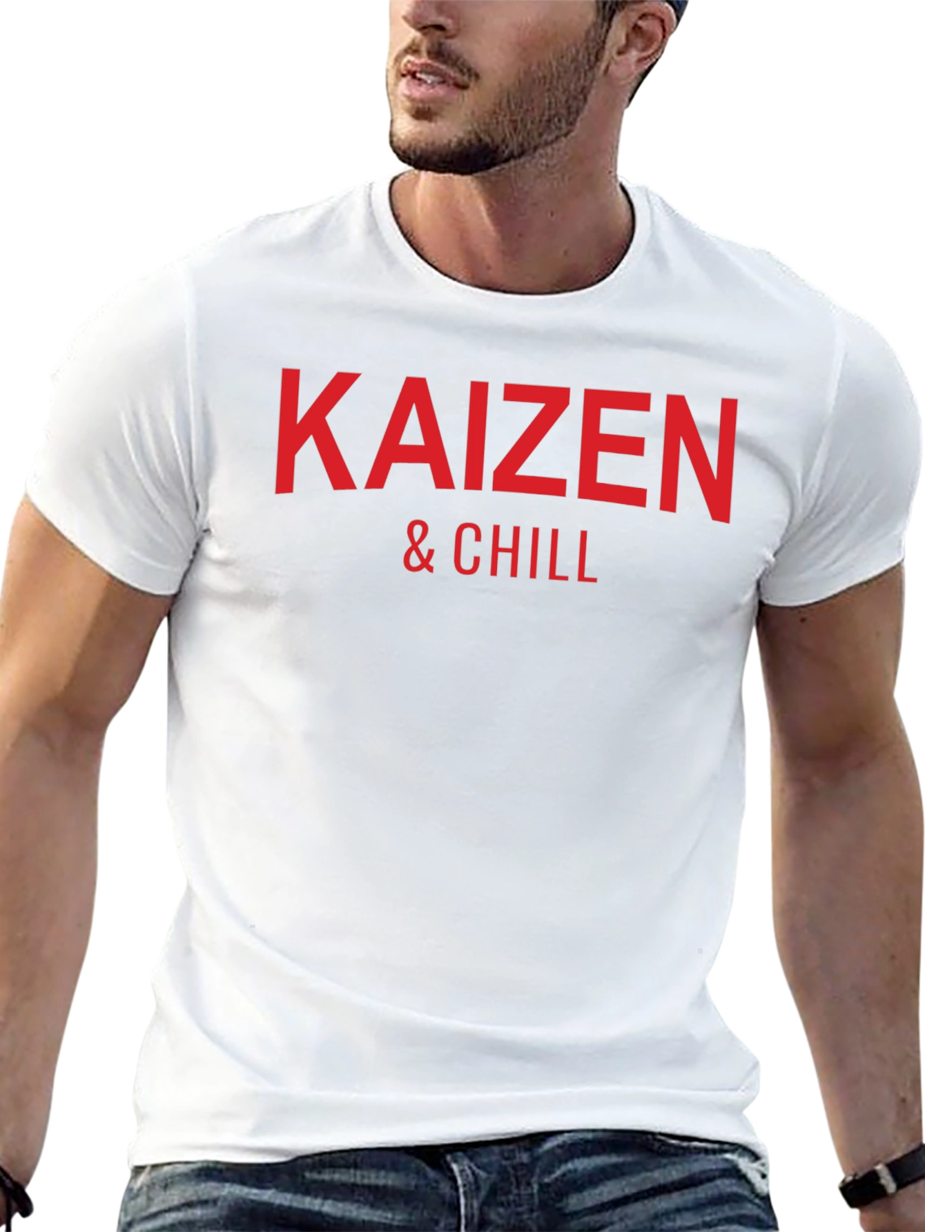 Kaizen & Chill Graphic Tee - Black Cotton T-Shirt