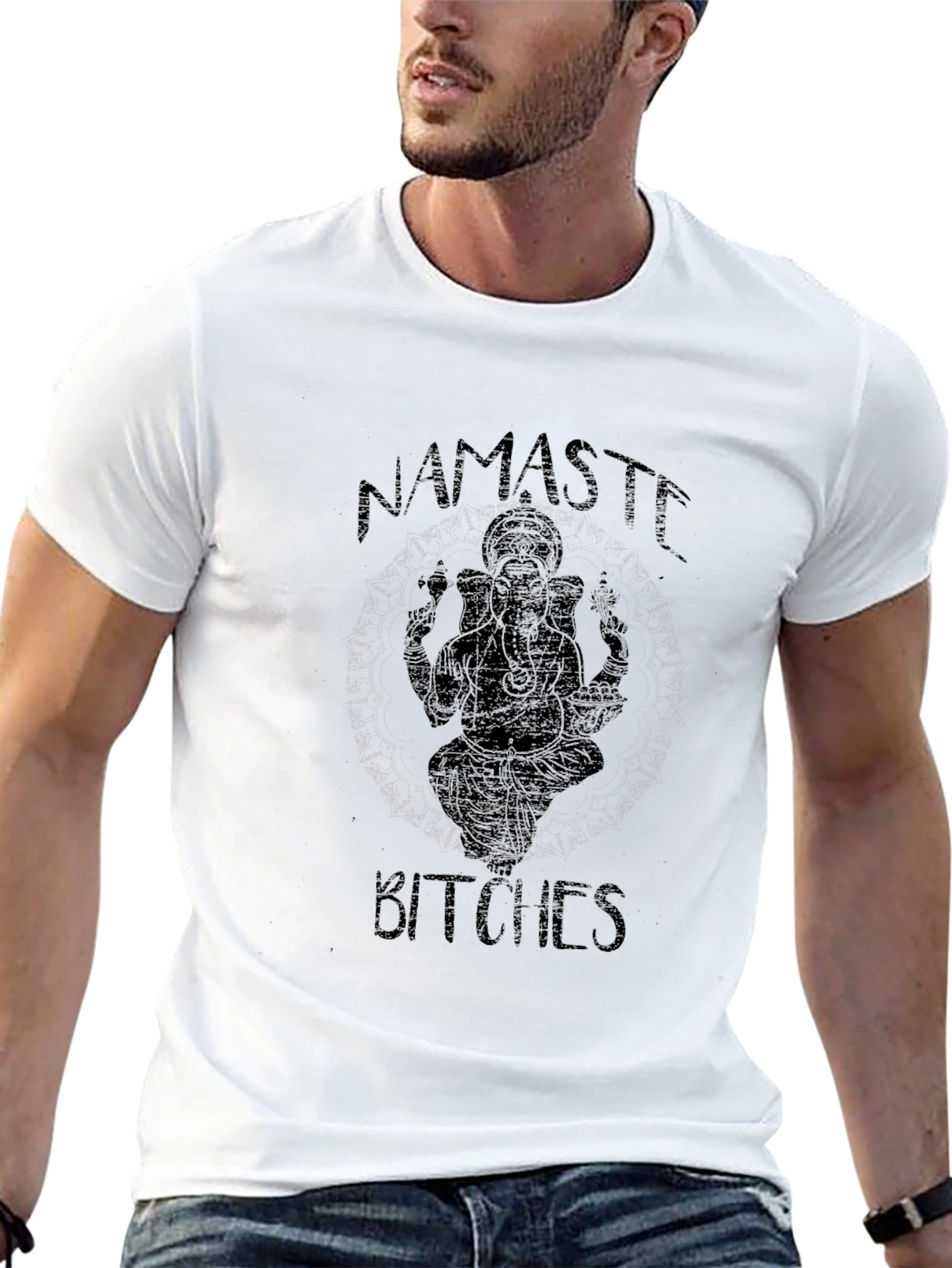 Namaste Bitches Black Graphic Tee