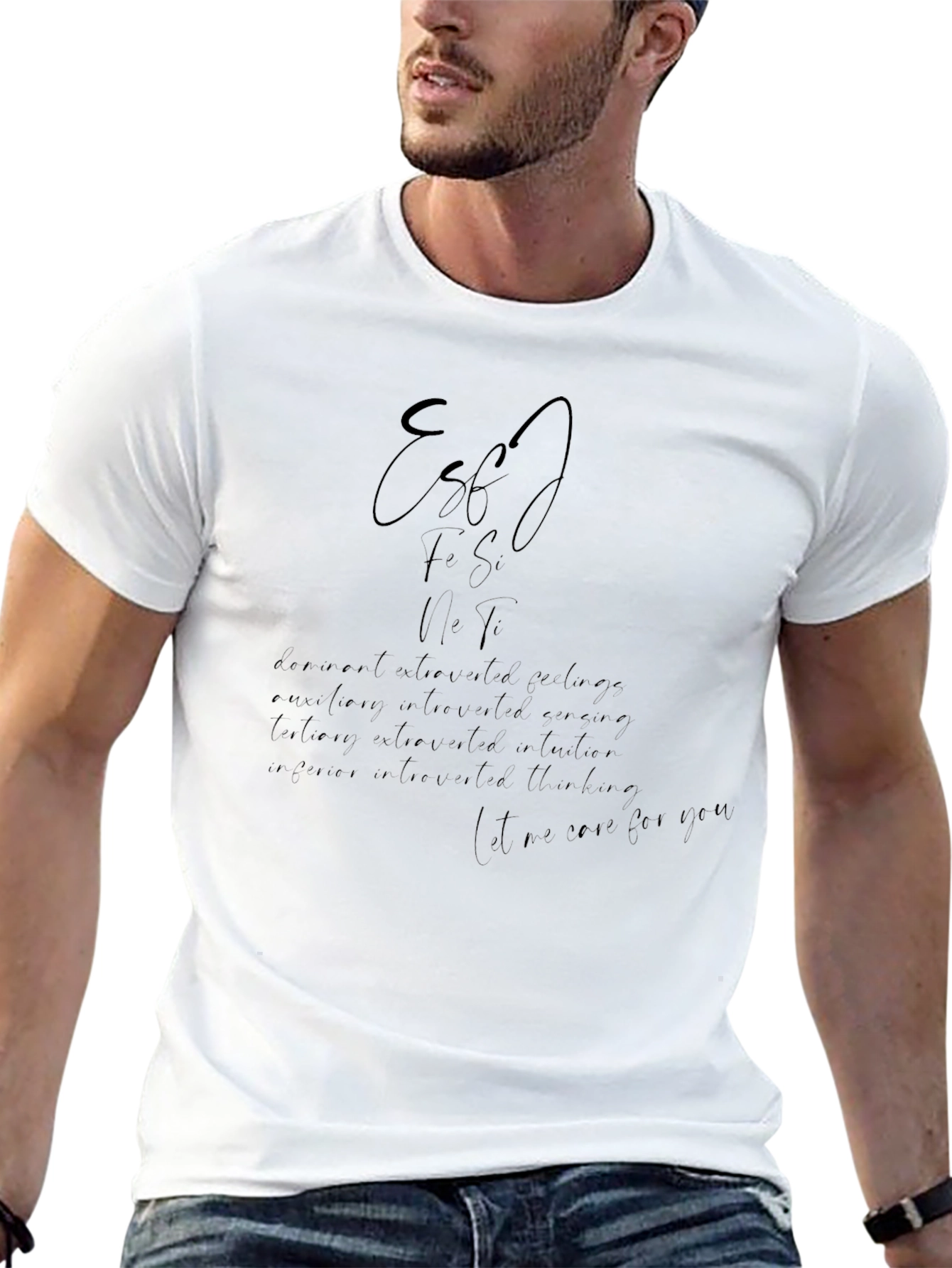 Stylish Black T-Shirt with Artistic Text Design