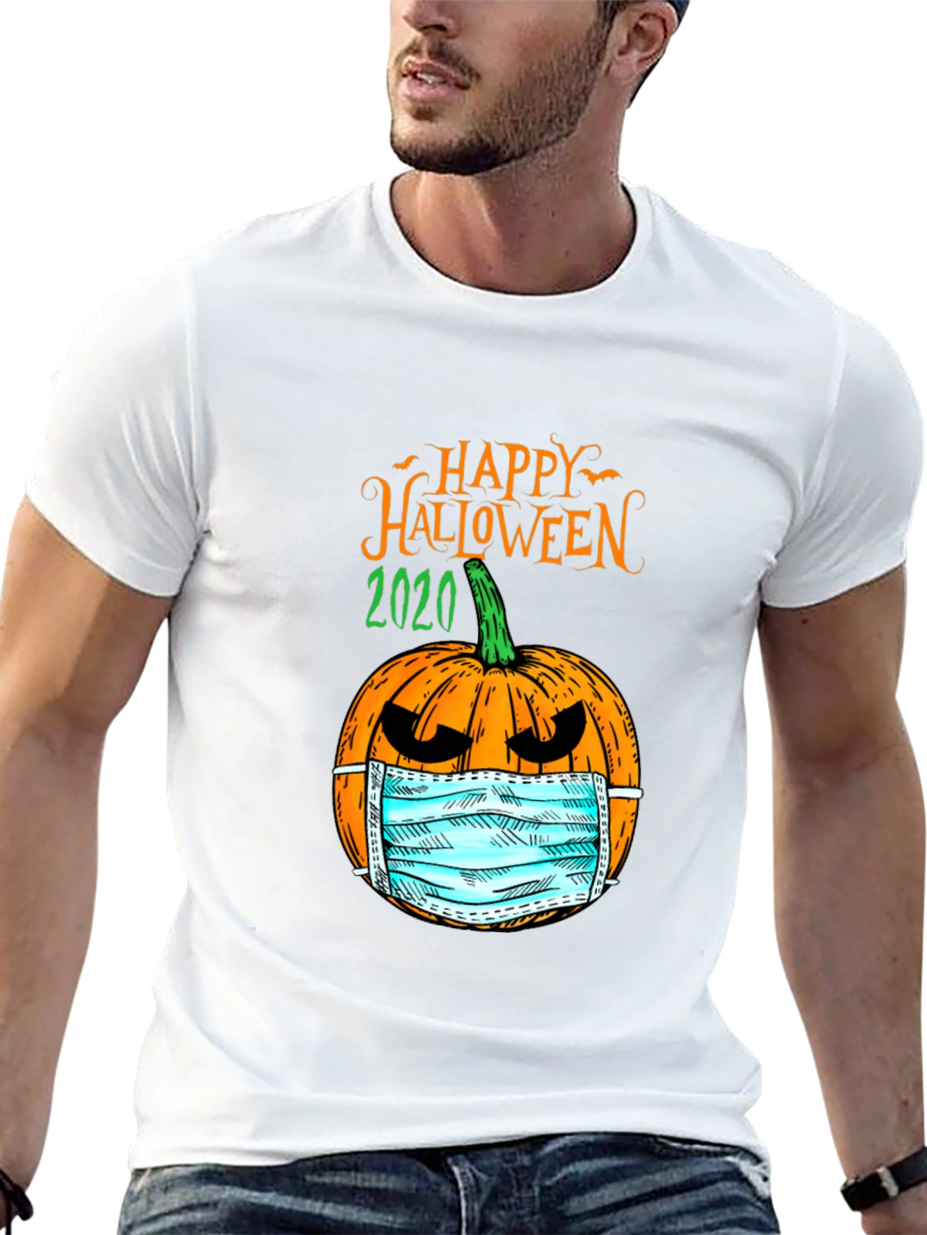 Happy Halloween 2020 Masked Pumpkin T-Shirt