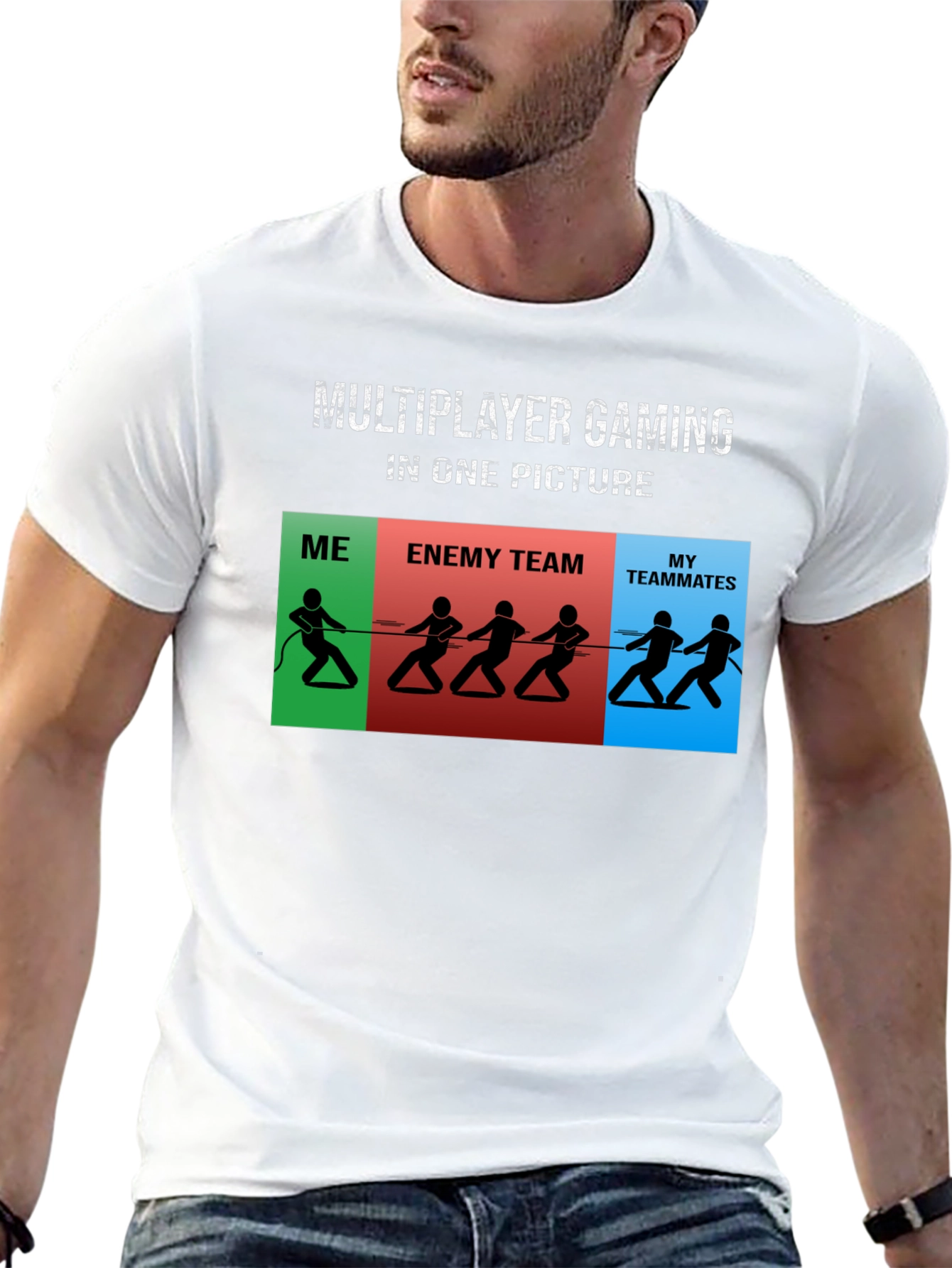Multiplayer Gaming in One Picture T-Shirt