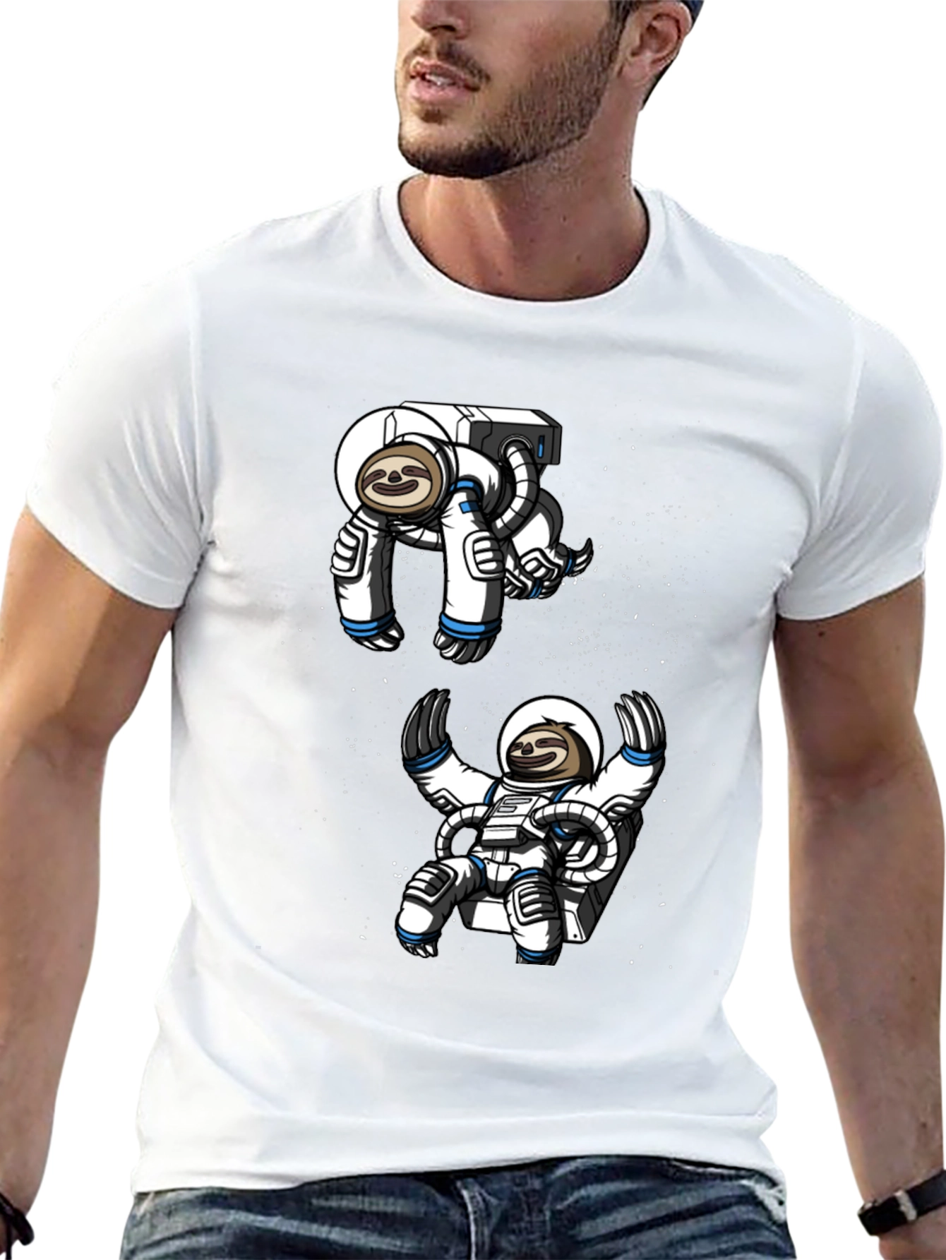 Sloth Astronaut T-Shirt - Space Adventure Tee