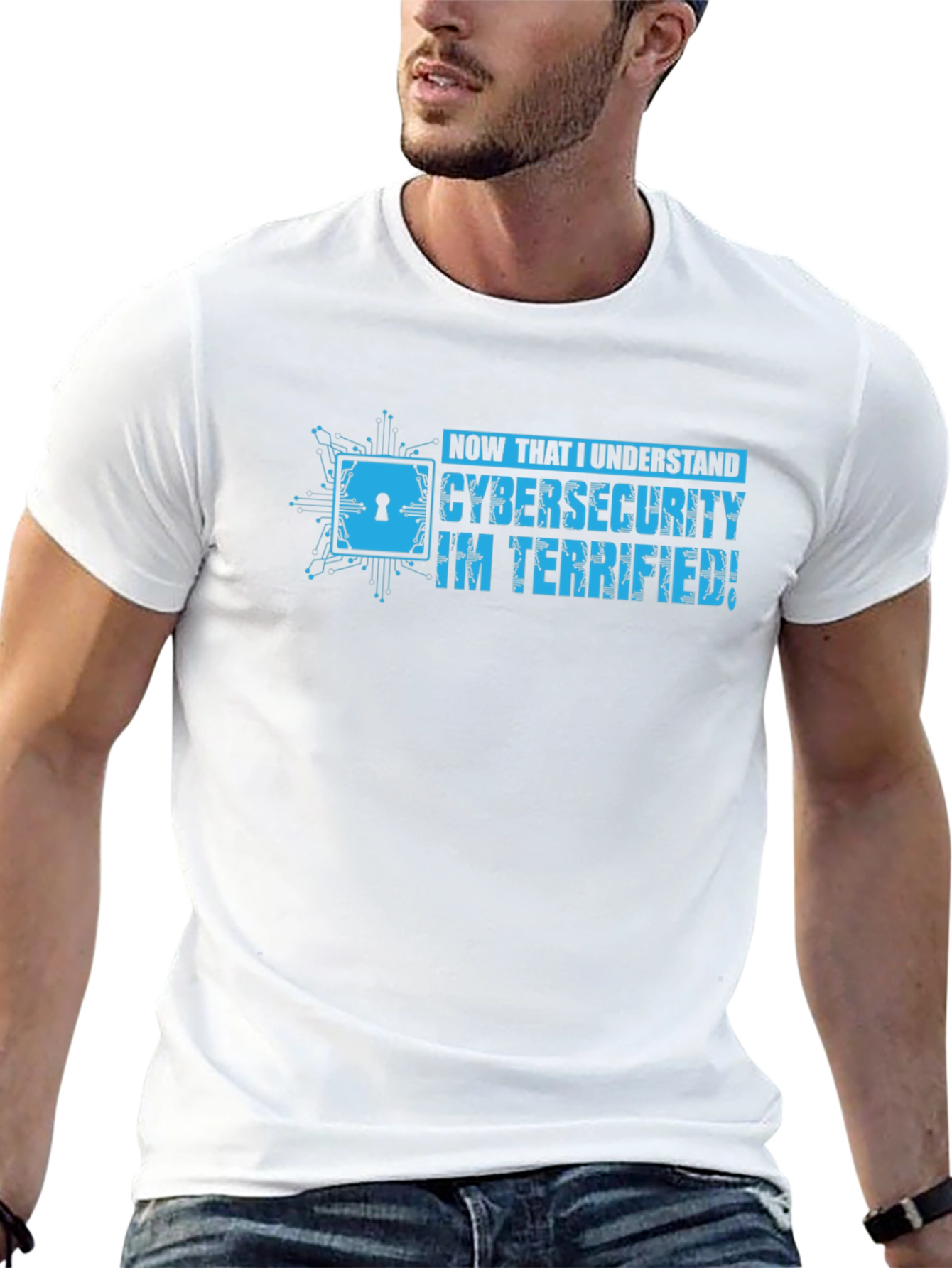 Cybersecurity Terrified Graphic Tee