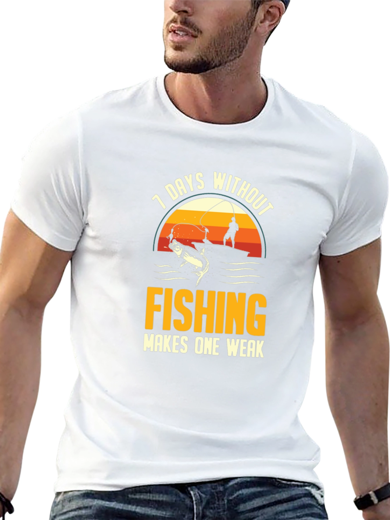 Fishing T-Shirt - 7 Days Without Fishing