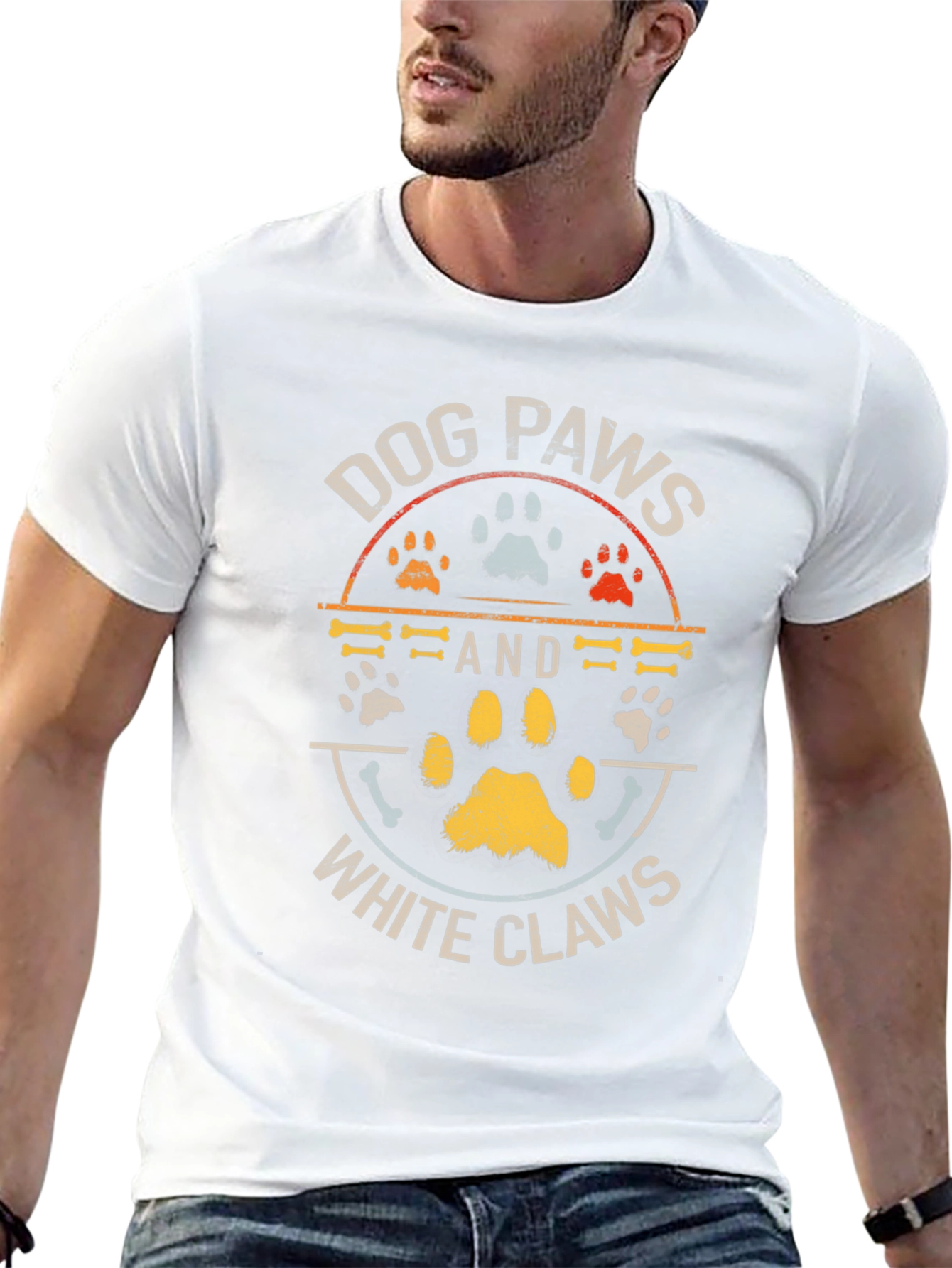 Dog Paws White Claws T-Shirt – Funny Dog Lover Tee