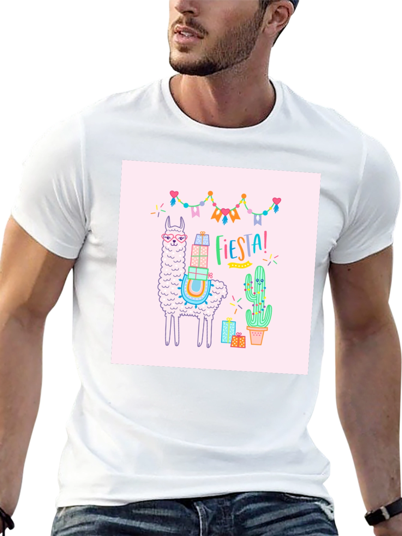 Fiesta Llama Graphic T-Shirt