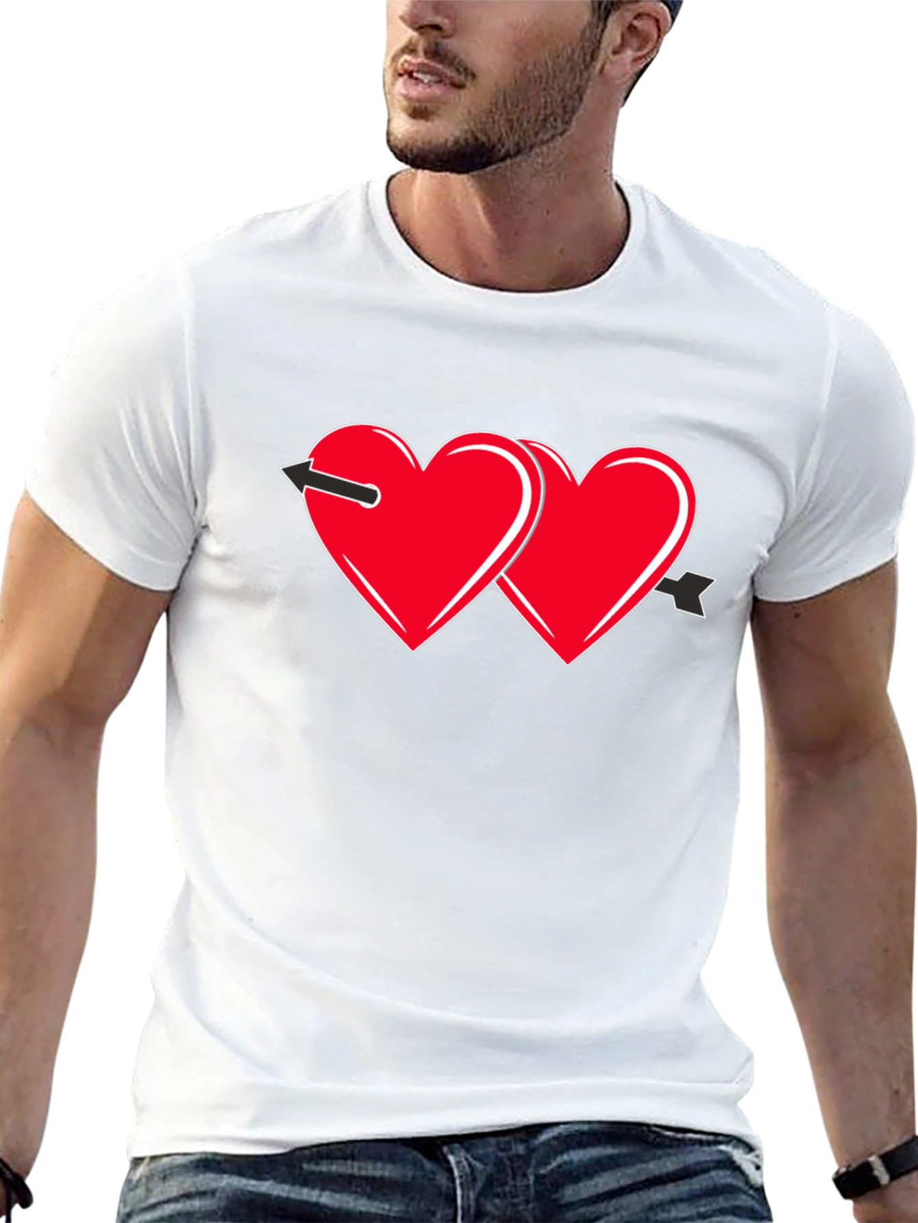 Love Arrow Black T-Shirt