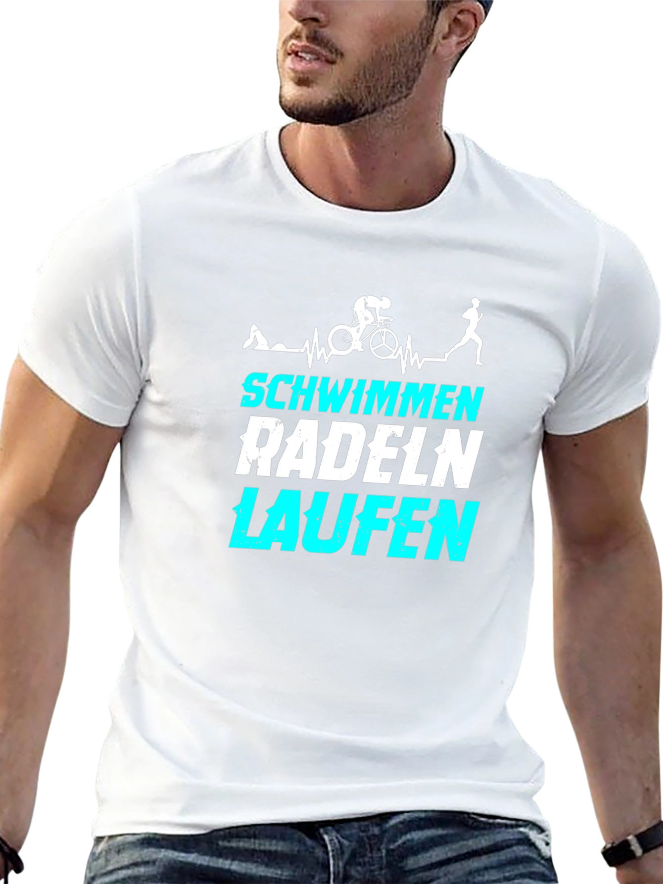 Triathlon T-Shirt: Swim Bike Run Tee