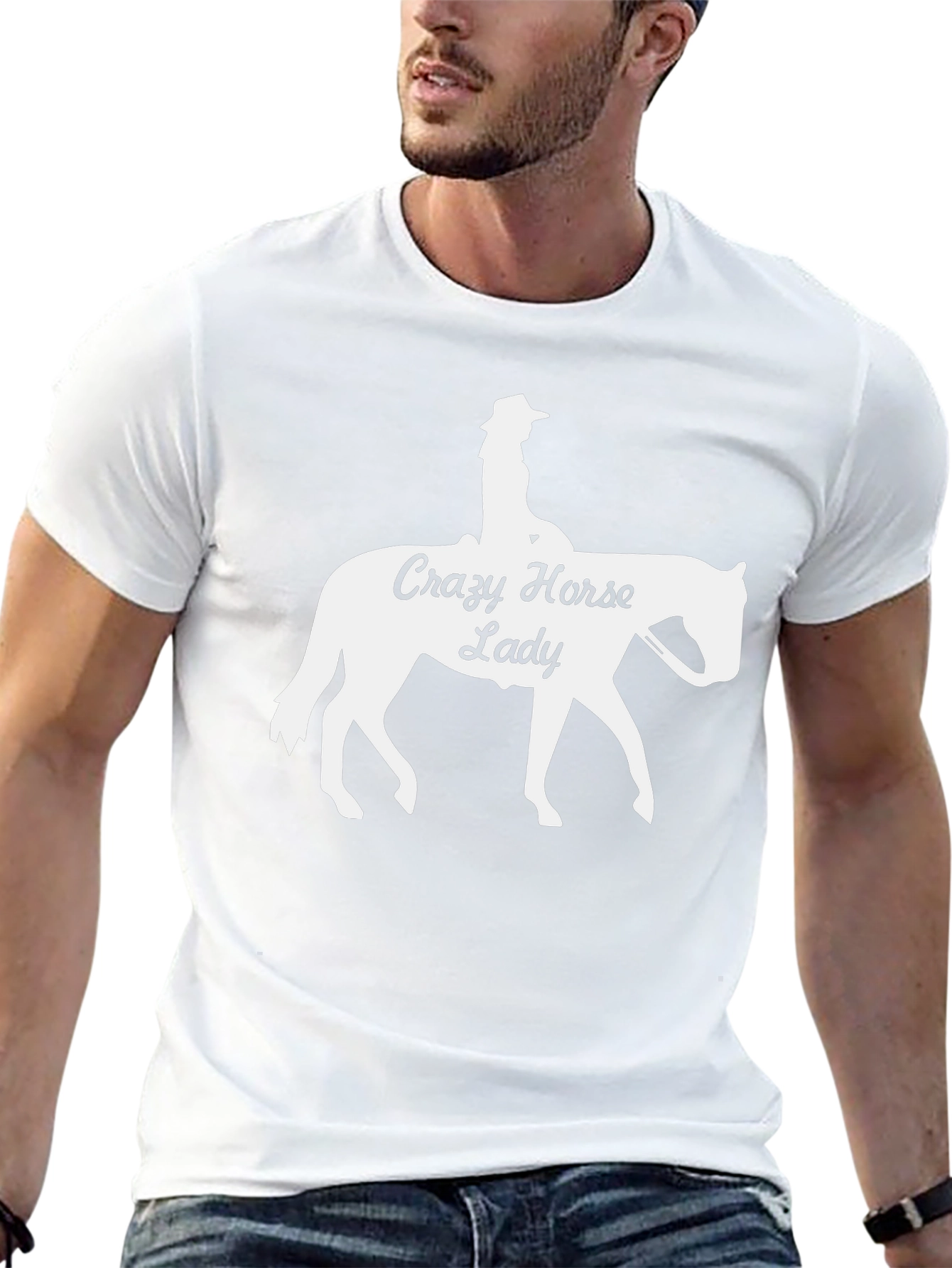 Crazy Horse Lady Graphic T-Shirt Black
