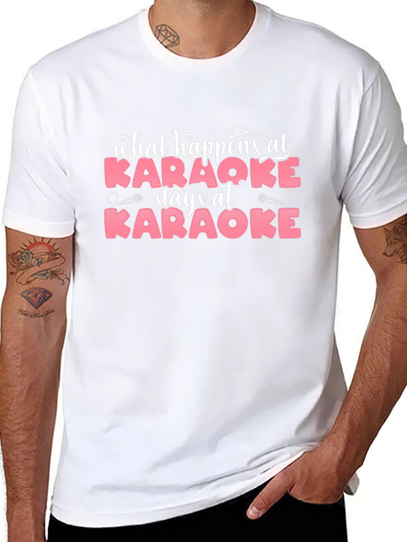 Karaoke T-Shirt - What Happens At Karaoke