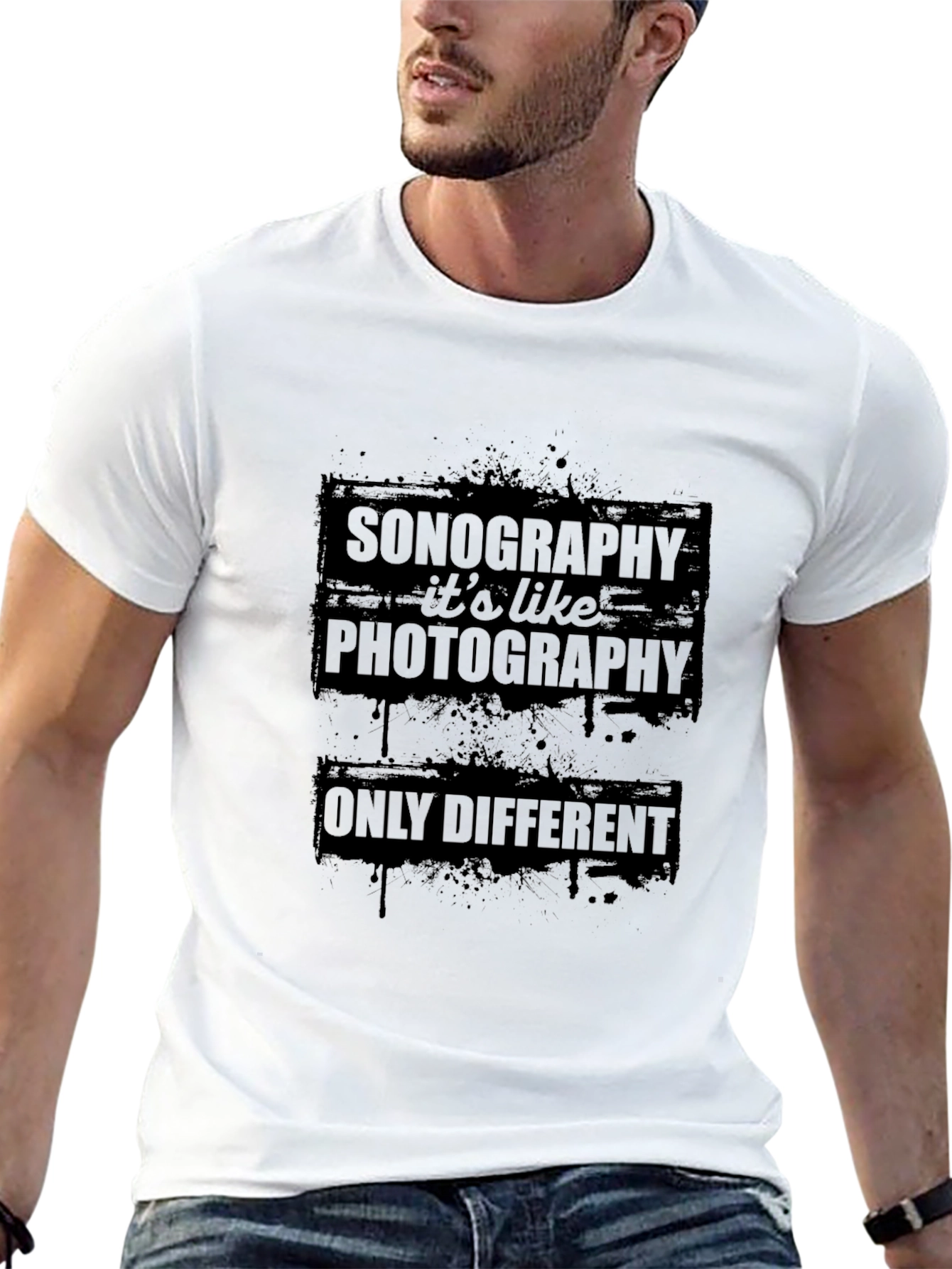 Sonography Photography T-Shirt - Black